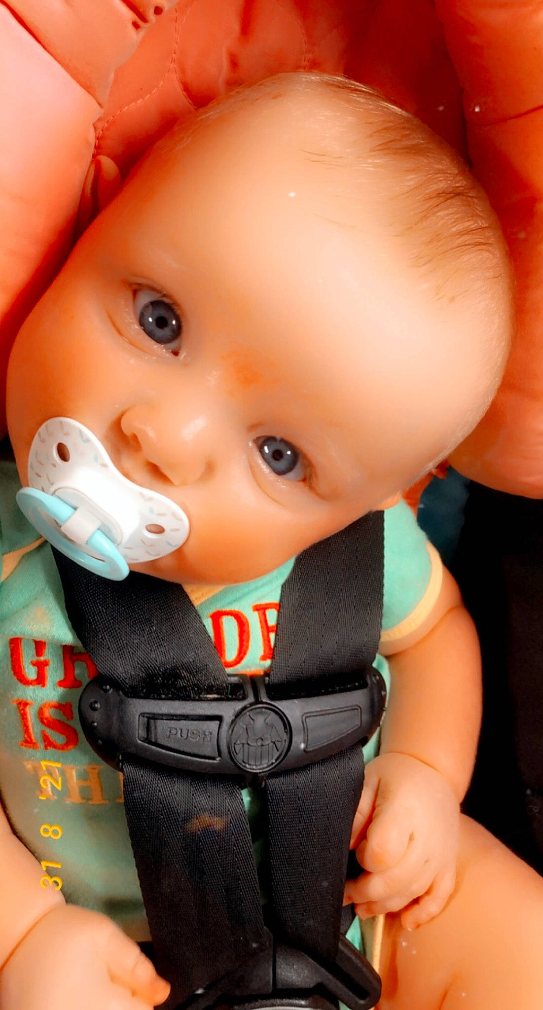 Christine joined the competition — help win amazing prizes! baby, baby_carriage, baby_products, baby_toddler_clothing, cheek, child, eyebrow, eyelash, facial_expression, finger, fun, hairstyle, hand, iris, lip, mouth, nail, nose, person, skin