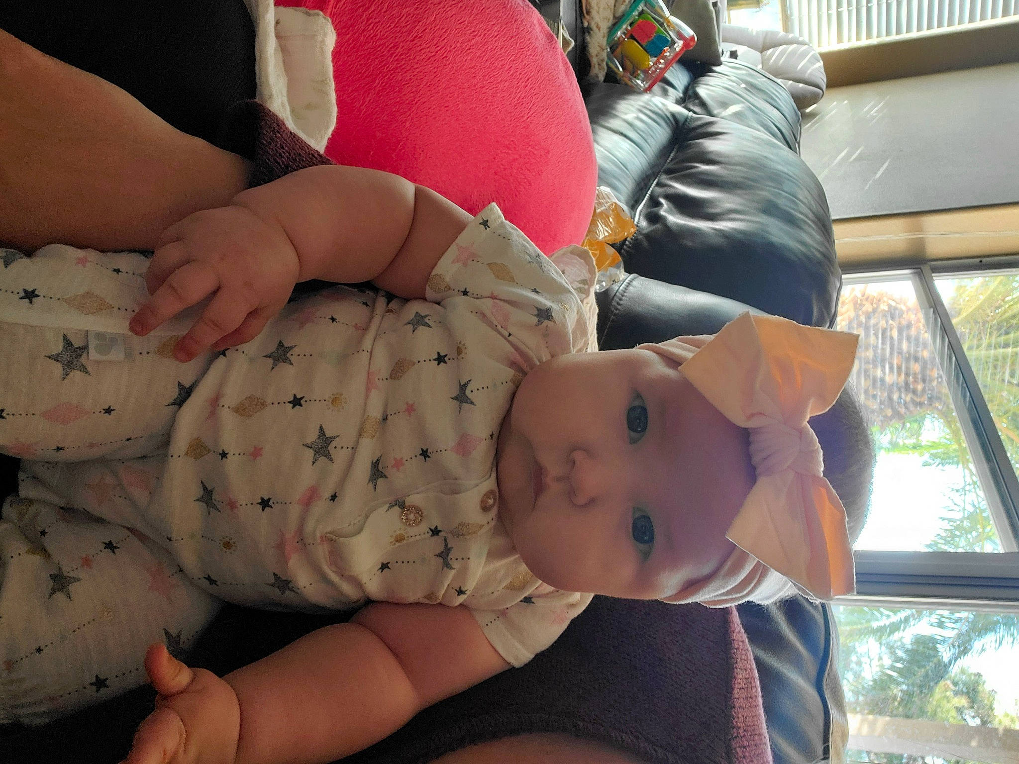 Rowan joined the competition — help win amazing prizes! abdomen, baby, baby_toddler_clothing, child, comfort, finger, hat, headwear, human, human_body, joint, knee, lap, leg, mouth, person, plant, skin, textile, thigh