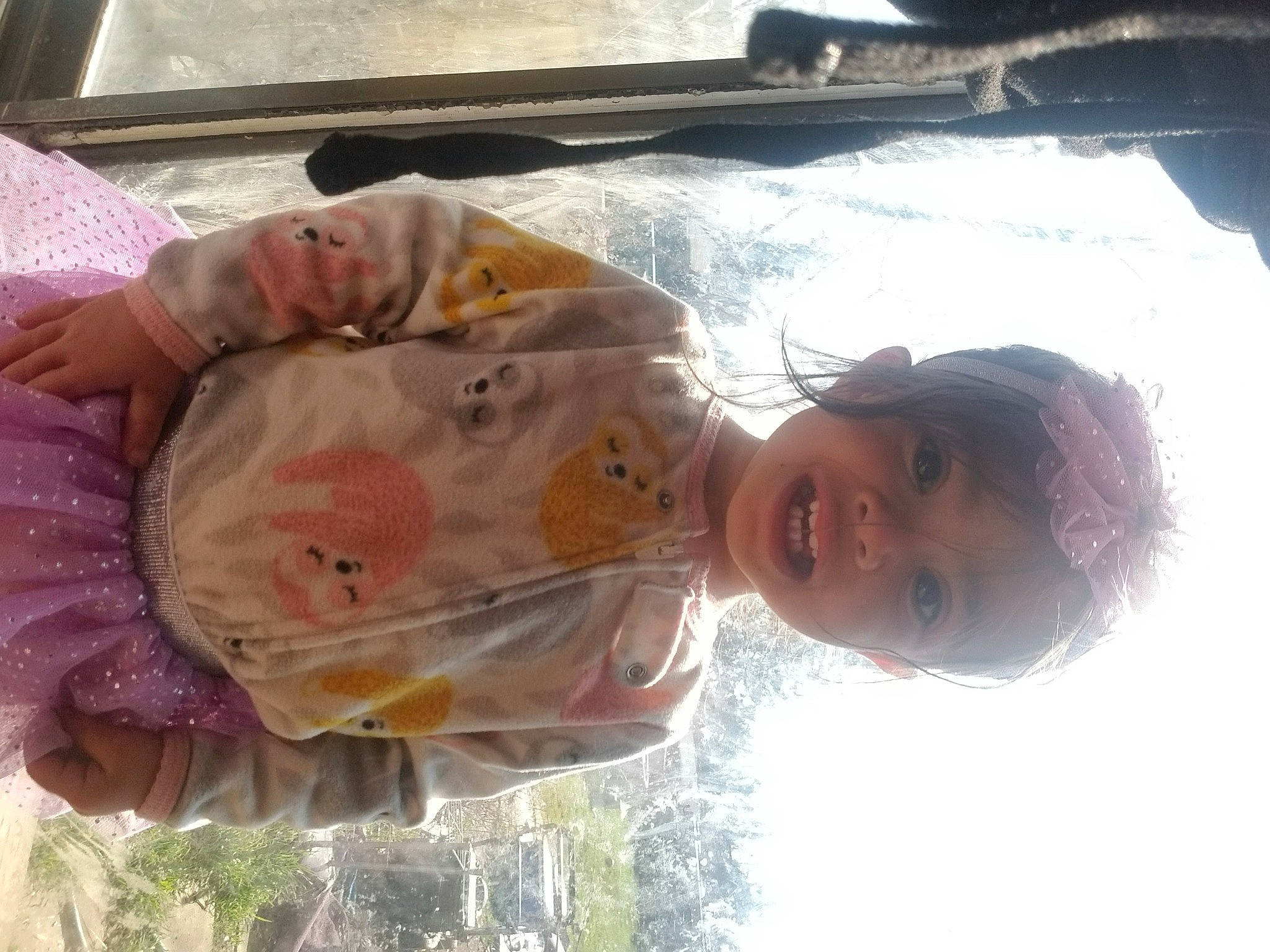 Sapphire joined the competition — help win amazing prizes! baby, child, fun, happy, mouth, peach, person, smile, toddler, vacation