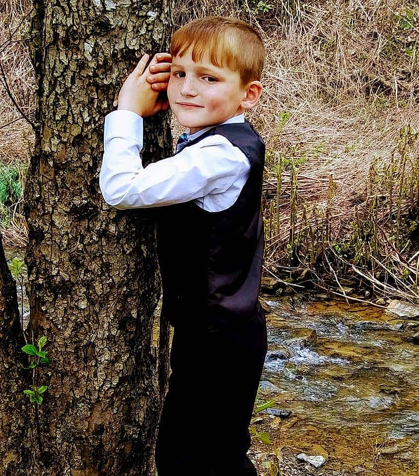 Brantley joined the competition — help win amazing prizes! autumn, blond, child, child_model, forest, formal_wear, grass, happy, jacket, joy, people_in_nature, person, photo_shoot, photography, plant, portrait, smile, suit, toddler, tree