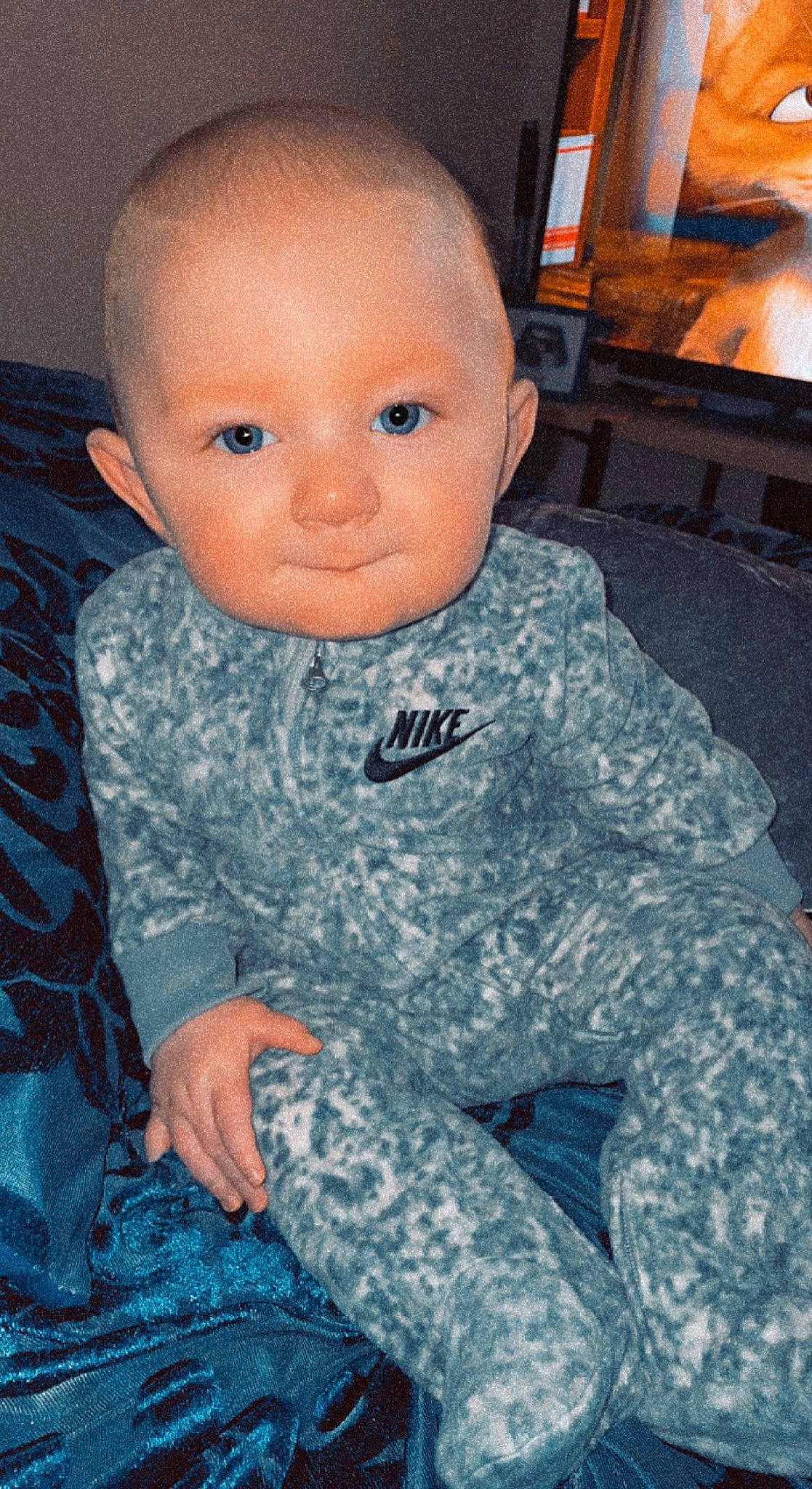 Asher joined the competition — help win amazing prizes! army, baby, baby_toddler_clothing, camouflage, cheek, eye, facial_expression, head, iris, military_camouflage, military_person, military_uniform, outerwear, pattern, person, skin, sleeve, soldier, t_shirt, television