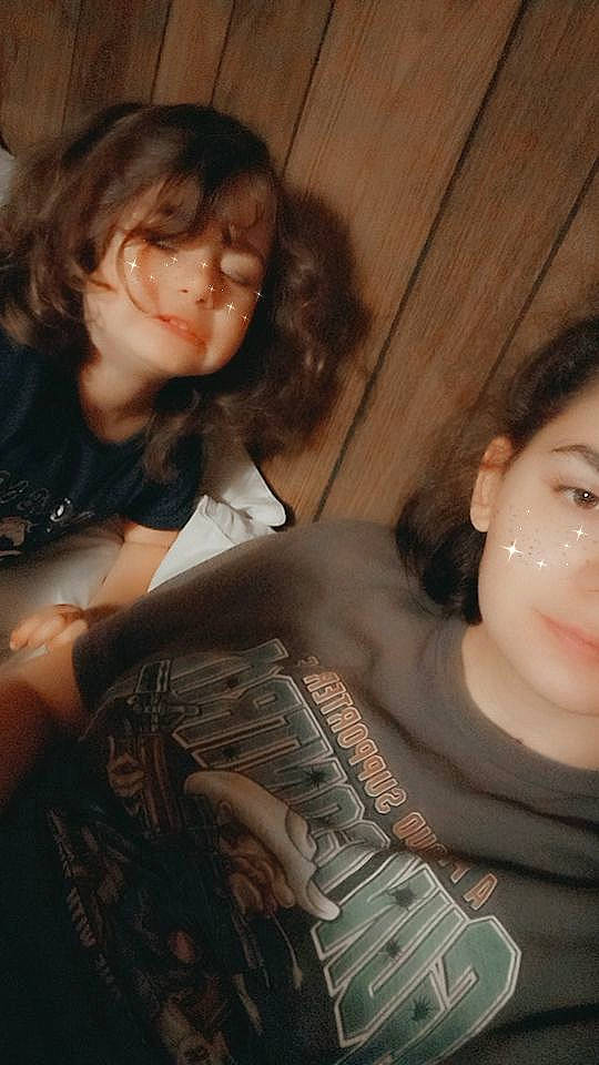 Elizabeth joined the competition — help win amazing prizes! bangs, black_hair, brown_hair, chest, cool, eye, eyebrow, eyelash, flash_photography, fun, gesture, hair, happy, jewellery, layered_hair, long_hair, mouth, organ, person, skin