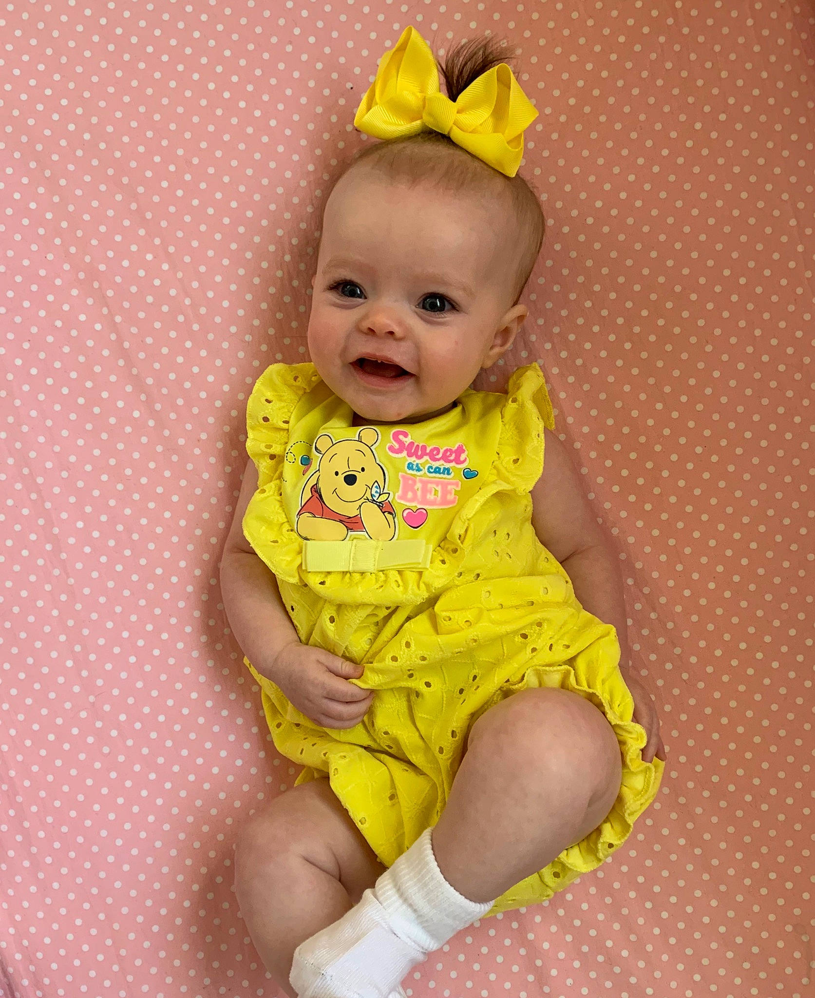 Lilia is registered to the contest to win money with this photo: baby, baby_products, baby_toddler_clothing, child, child_model, person, sleeve, toddler, yellow