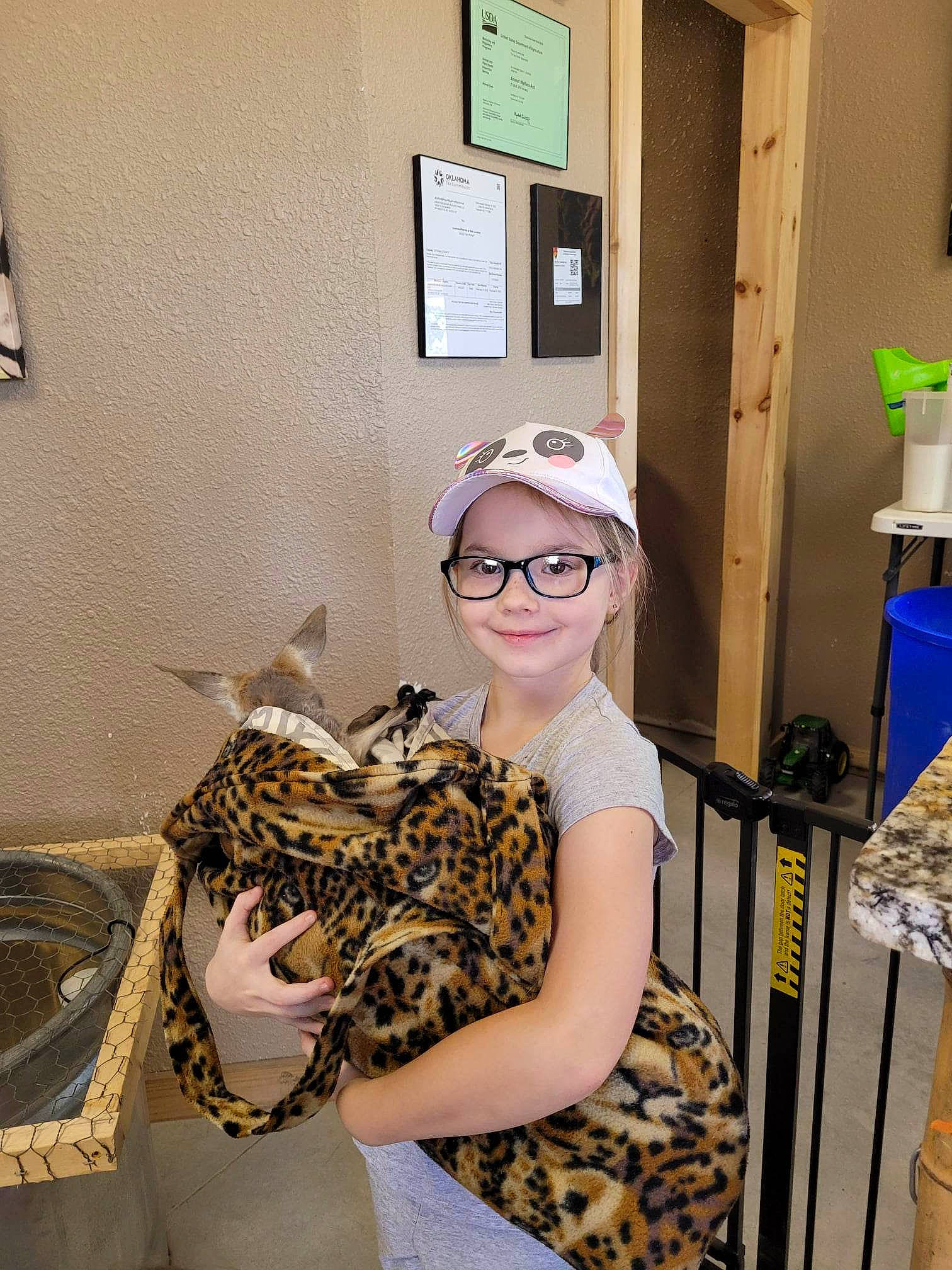 Braleigh is registered to the contest to win money with this photo: bag, eye, eyewear, fashion_design, felidae, fur, glasses, headwear, human_body, joy, lamp, luggage_and_bags, pattern, person, picture_frame, room, small_to_medium_sized_cats, smile, sunglasses, terrestrial_animal