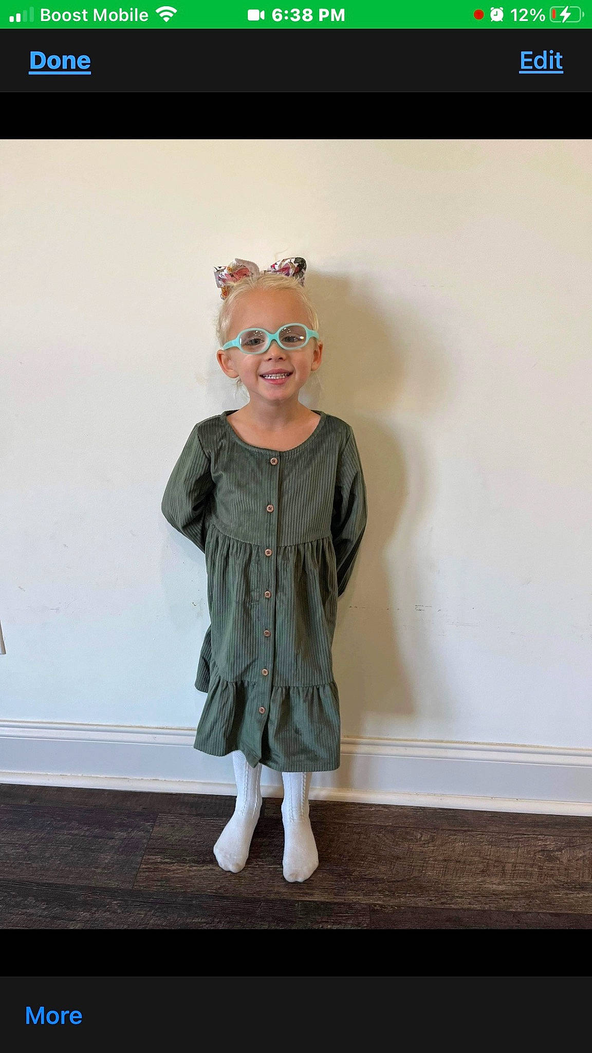 Eleanor joined the competition — help win amazing prizes! baby_toddler_clothing, child, day_dress, dress, electric_blue, embellishment, fashion_accessory, fashion_design, formal_wear, happy, headpiece, human_leg, joy, neck, pattern, person, sleeve, smile, toddler, vintage_clothing