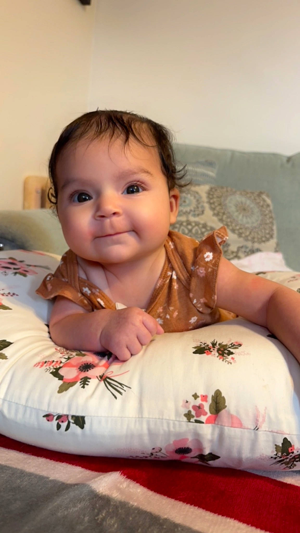 Lilyana joined the competition — help win amazing prizes! baby, baby_toddler_clothing, cheek, chin, comfort, eye, eyebrow, facial_expression, finger, gesture, hairstyle, happy, head, iris, joy, lip, mouth, neck, person, skin