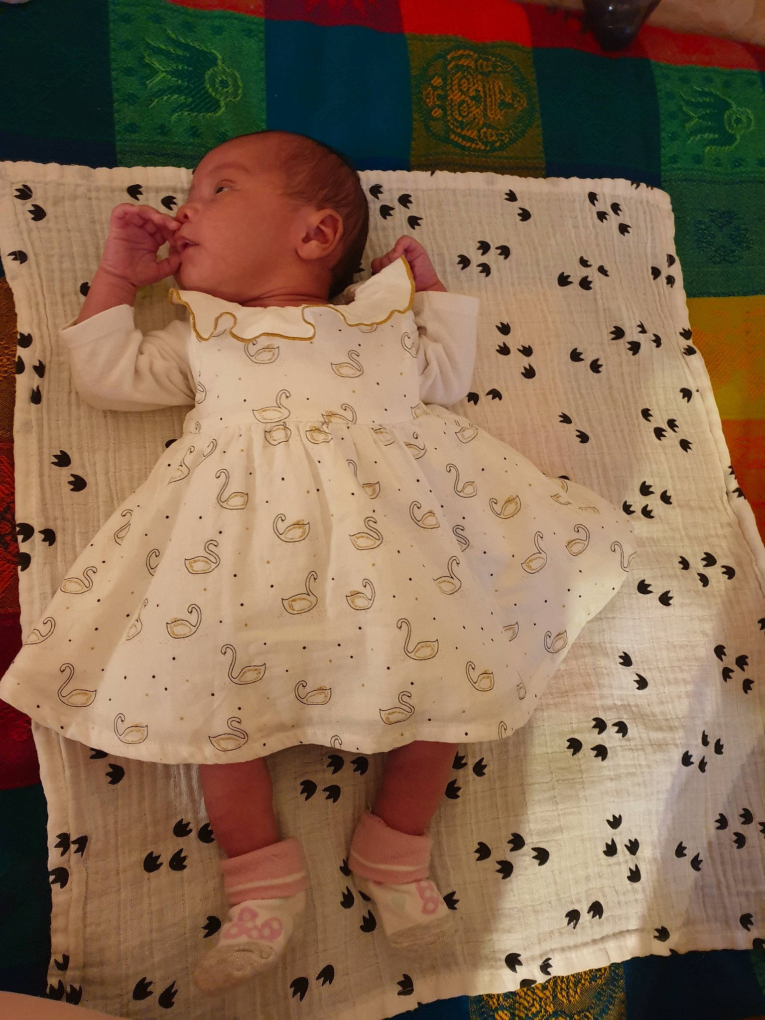 Crystale a rejoint le concours — aidez-le/la à gagner de superbes lots ! baby, child, design, pattern, person, pink, product, textile, toddler