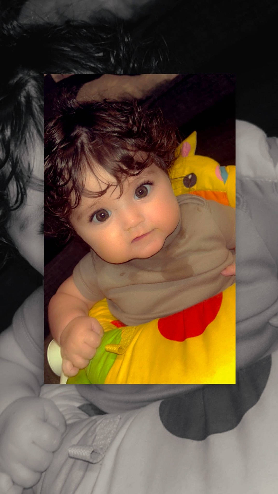 Thea joined the competition — help win amazing prizes! baby, baby_toddler_clothing, cheek, chin, eye, eyebrow, facial_expression, finger, flash_photography, gesture, hairstyle, hand, human_body, iris, lip, mouth, nose, person, skin, sleeve