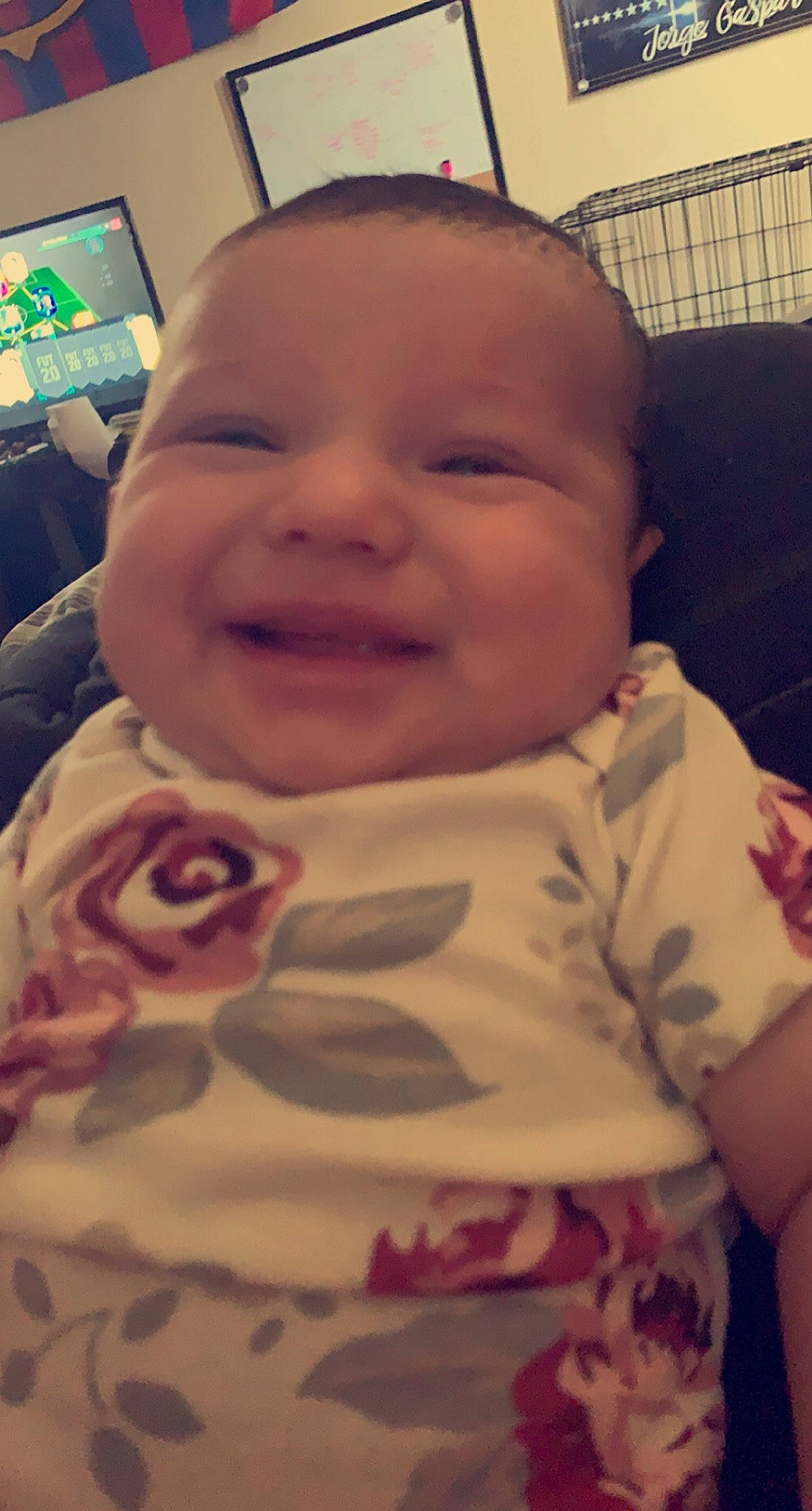 Bryleigh is registered to the contest to win money with this photo: baby, baby_making_funny_faces, cheek, child, chin, cool, ear, eye, face, facial_expression, forehead, head, iris, joy, laugh, lip, mouth, nose, person, skin