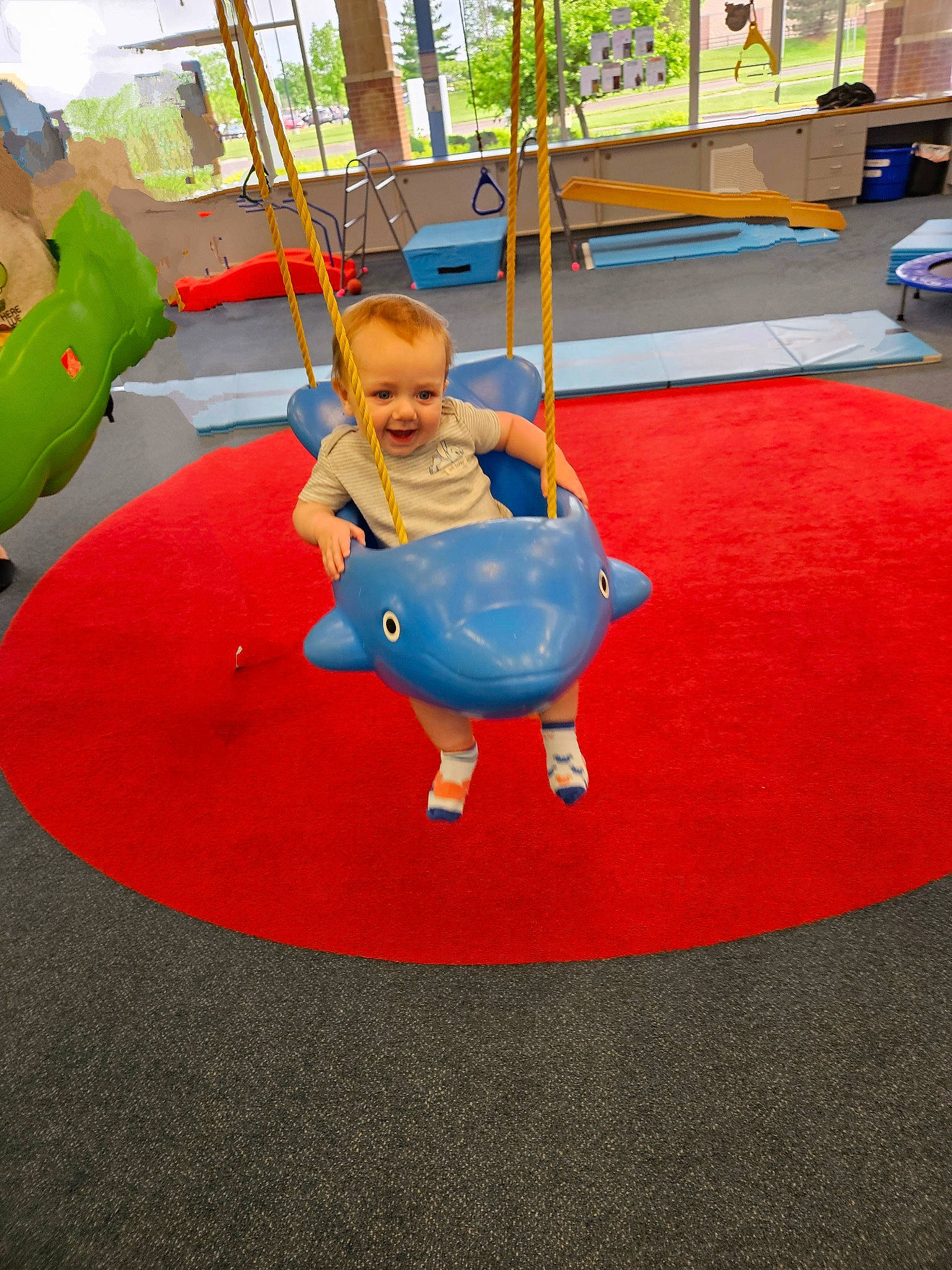 Czar joined the competition — help win amazing prizes! baby, baby_toddler_clothing, child, chute, city, electric_blue, event, flooring, fun, grass, joy, leisure, outdoor_play_equipment, person, play, playground, recreation, swing, toddler