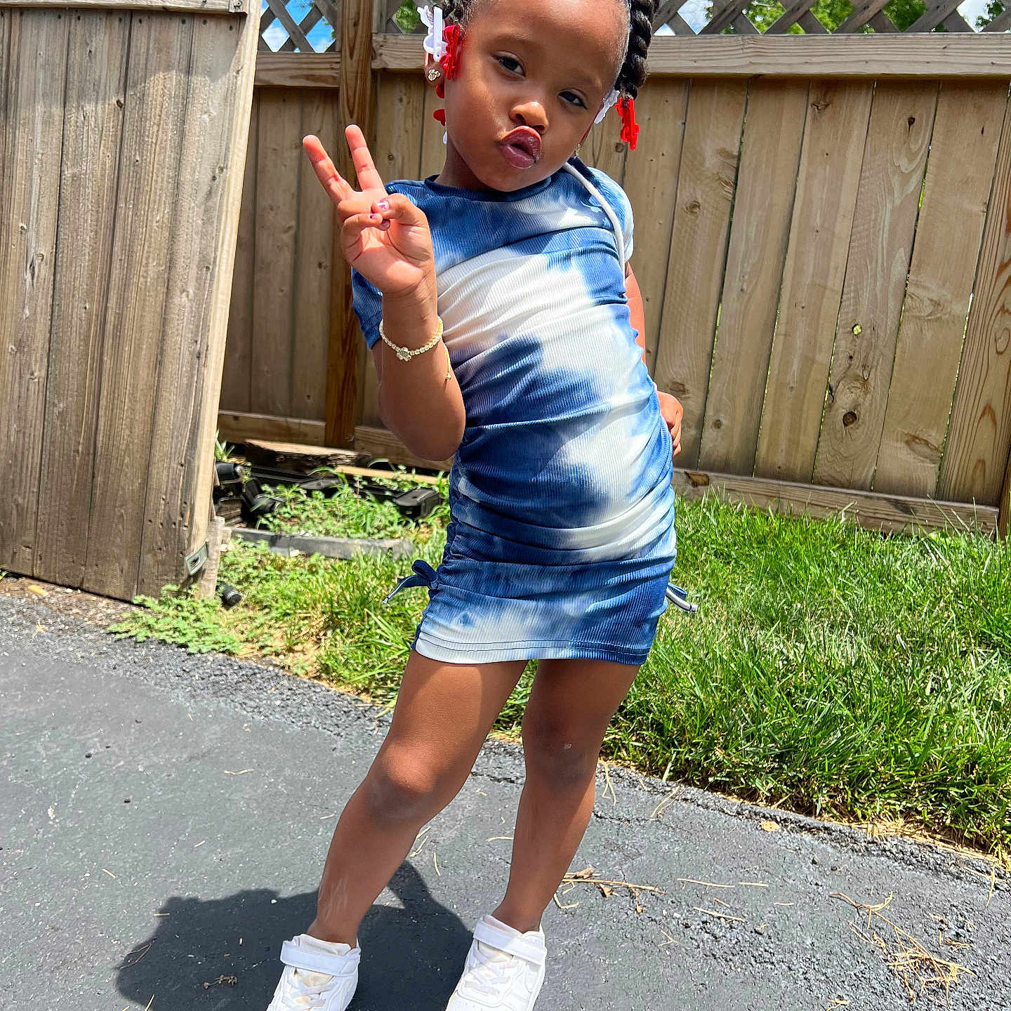 Alaina joined the competition — help win amazing prizes! backyard, boy, child, city, clothing, face, footwear, hair, head, male, nature, outdoors, person, photography, portrait, road, shoe, shorts, sleeve, yard