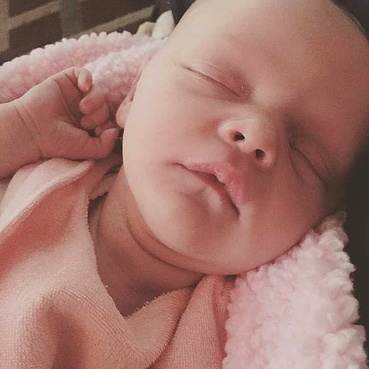 Lilyann joined the competition — help win amazing prizes! baby, cheek, child, chin, close_up, ear, eye, eyebrow, face, facial_expression, finger, hand, head, lip, mouth, muscle, nose, organ, person, pink