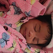 Lydia-Lyy is registered to the contest to win money with this photo: baby, sleeping, blanket, pink, butterfly, cozy, infant, face, child, soft, warm, wrapped, cute, peaceful, resting, indoors, portrait, young, toddler, comfort