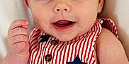 Lakelyn joined the competition — help win amazing prizes! baby, infant, child, face, smile, headband, bow, clothing, striped, stars, cute, portrait, happy, skin, eyes, mouth, arm, button, fabric, closeup