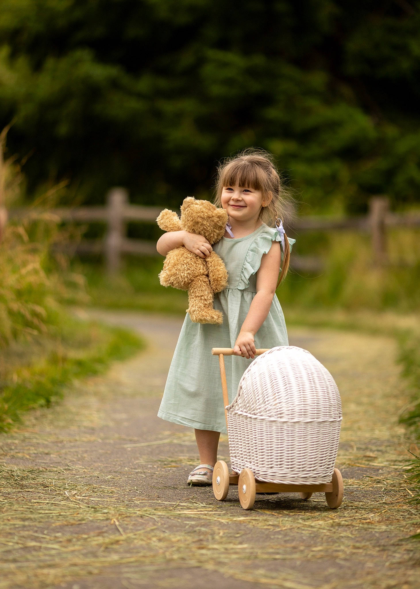 Emily joined the competition — help win amazing prizes! dress, face, fawn, flash_photography, footwear, grass, grass_family, hand, happy, human_body, joy, leisure, people_in_nature, person, plant, shoe, smile, toddler, toy, tree