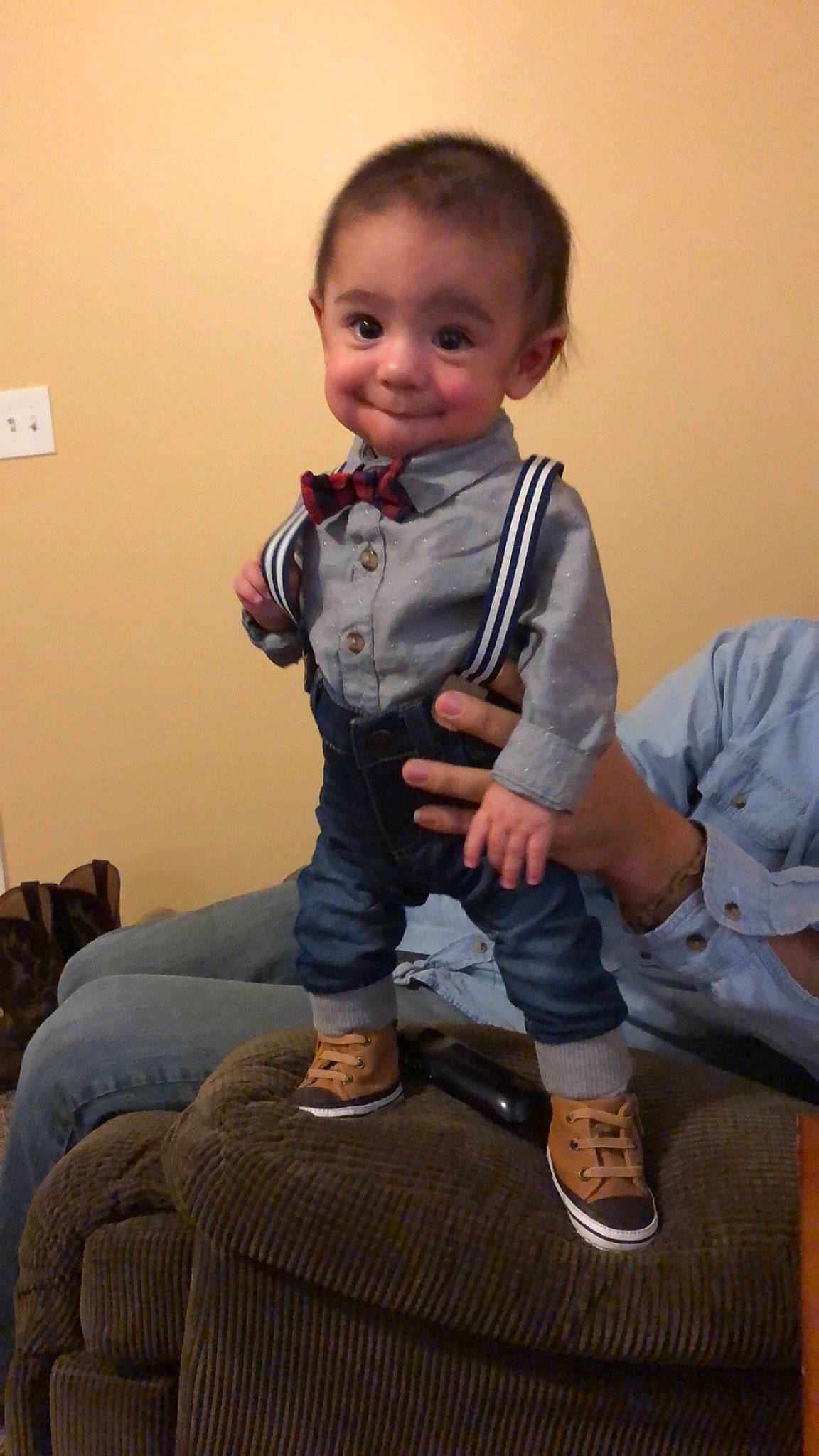 Allen joined the competition — help win amazing prizes! baby, cheek, child, joy, person, sitting, toddler