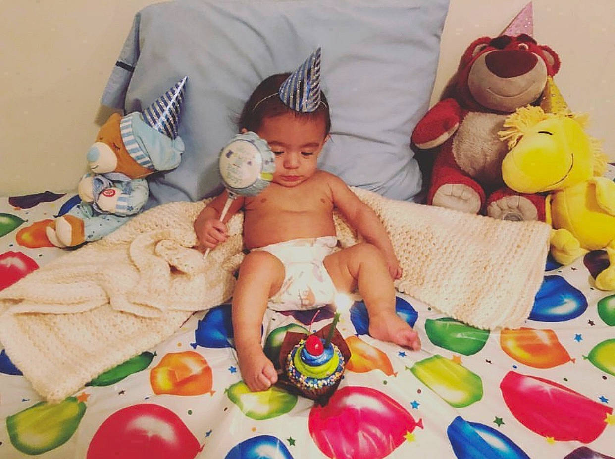 Allen is registered to the contest to win money with this photo: baby, child, ear, easter, happy, illustration, person, play, room, toddler, toy, visual_arts