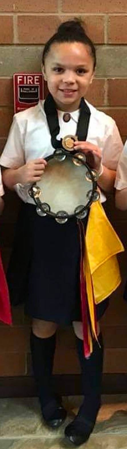 Teara joined the competition — help win amazing prizes! formal_wear, idiophone, joy, musical_instrument, person, tambourine