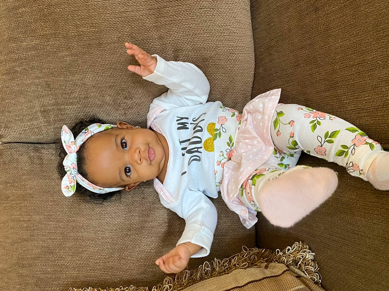 Rilee is registered to the contest to win money with this photo: baby, baby_toddler_clothing, child, leg, person, product, toddler