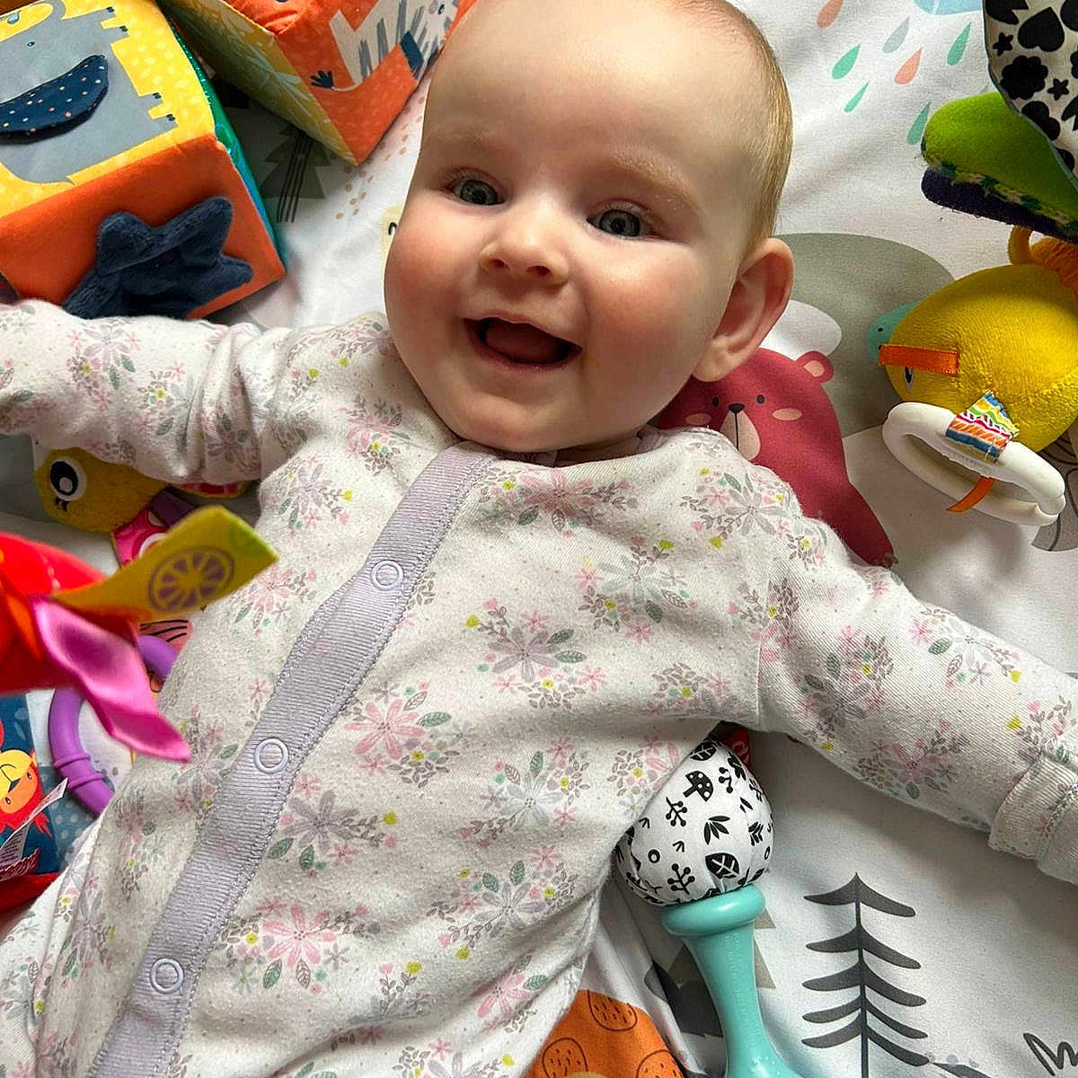 Bonnie-Mae joined the competition — help win amazing prizes! baby, babylaughing, bed, blanket, brush, cushion, device, face, firstaid, happy, head, homedecor, newborn, person, photography, portrait, quilt, smile, tool, toy