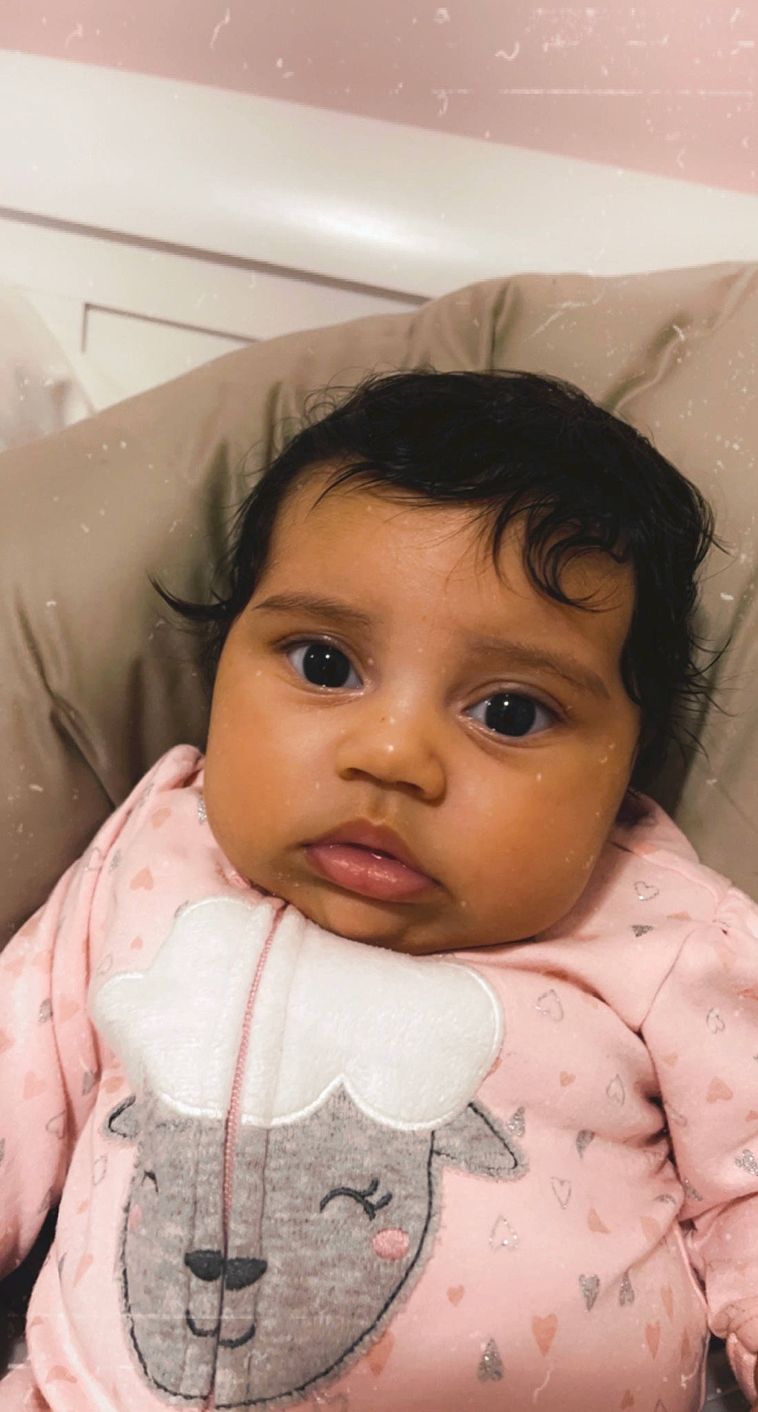 Ariella joined the competition — help win amazing prizes! baby, baby_toddler_clothing, cheek, chin, eyebrow, eyelash, face, forehead, happy, human_body, iris, jaw, lip, mouth, neck, nose, person, pink, skin, sleeve