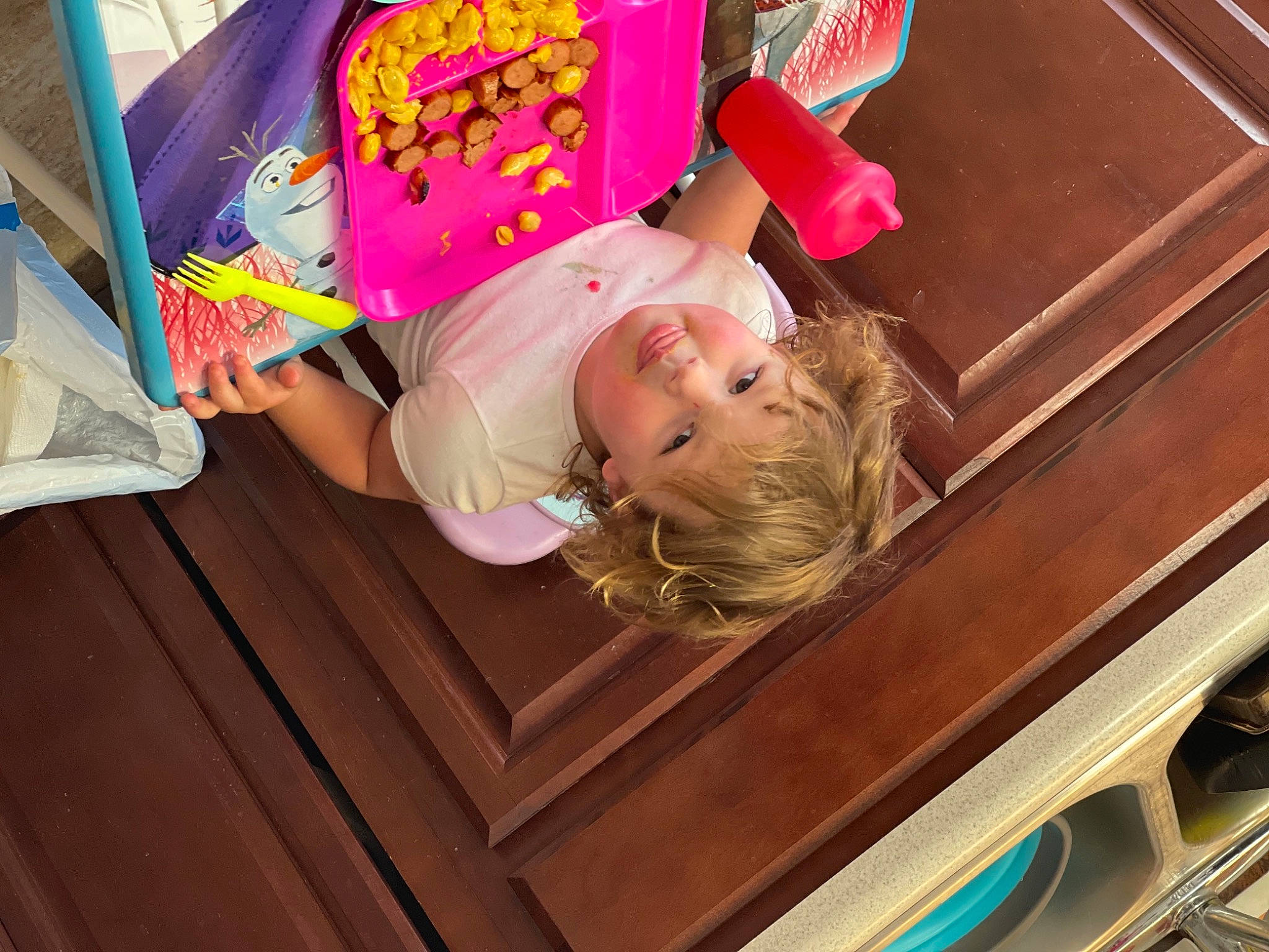 Paislei joined the competition — help win amazing prizes! baby, baby_products, baby_toddler_clothing, child, fun, happy, hardwood, leisure, magenta, party, person, pink, play, room, t_shirt, toddler, vacation, vehicle_door, wood