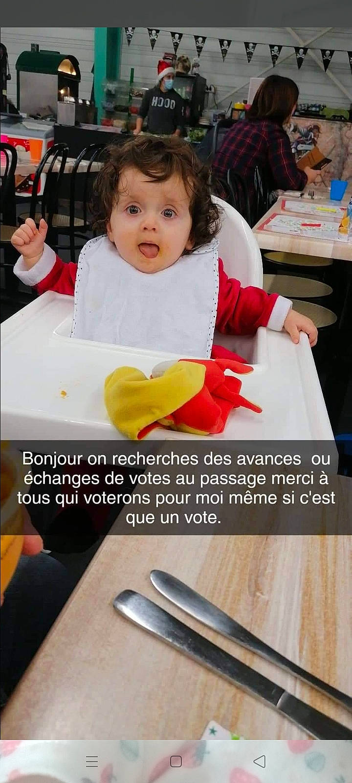 Léana participe au concours pour gagner de l'argent avec cette photo : baby, baby_toddler_clothing, beauty, chair, child, comfort, design, eye, finger, font, hairstyle, happy, organ, person, photograph, product, room, sitting, skin, surprise