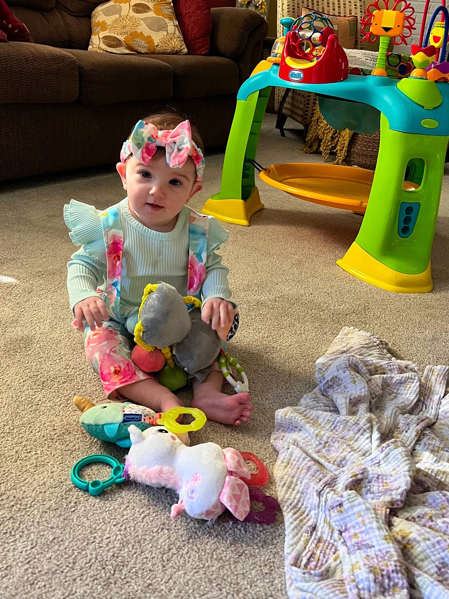 Zoë joined the competition — help win amazing prizes! baby, baby_toddler_clothing, child, city, couch, fun, grass, green, headwear, leisure, machine, magenta, person, plastic, play, playground_slide, recreation, room, sitting, toddler