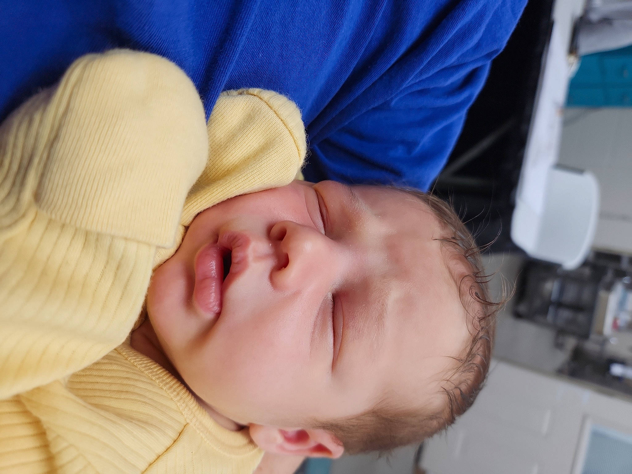 Langston is registered to the contest to win money with this photo: baby, baby_toddler_clothing, bedtime, cheek, child, comfort, eyelash, fun, gesture, happy, hat, lip, mouth, nose, person, skin, sleep, smile, sorrow, thumb