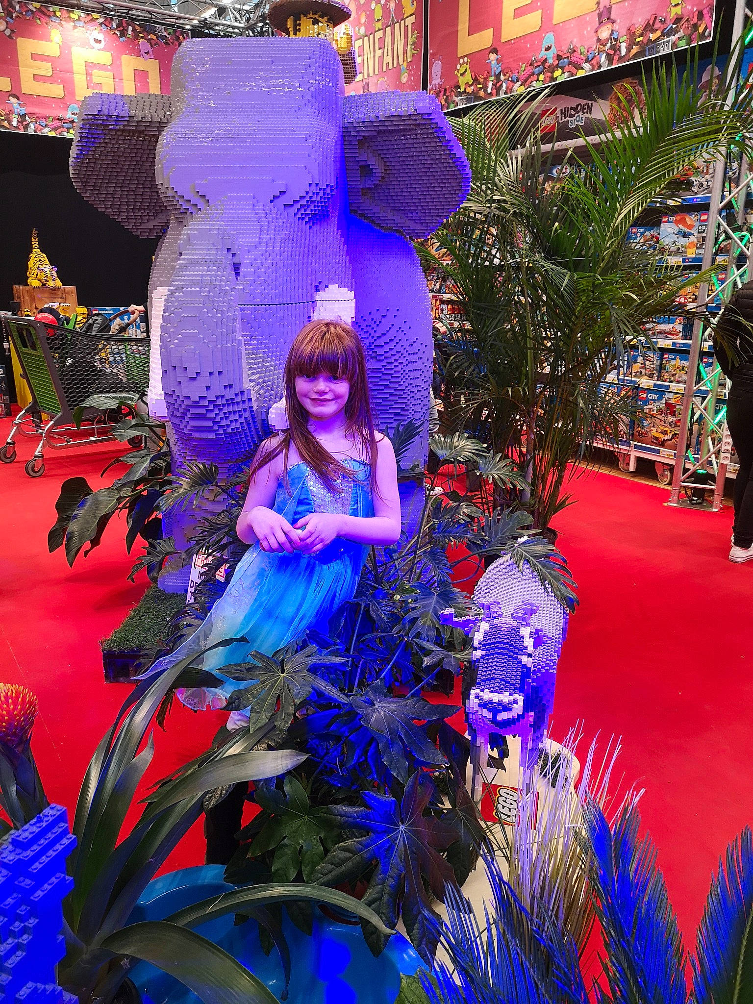 Lola participe au concours pour gagner de l'argent avec cette photo : art, blue, carnival, event, festival, flower, fun, joy, magenta, majorelle_blue, person, plant, purple, violet, world