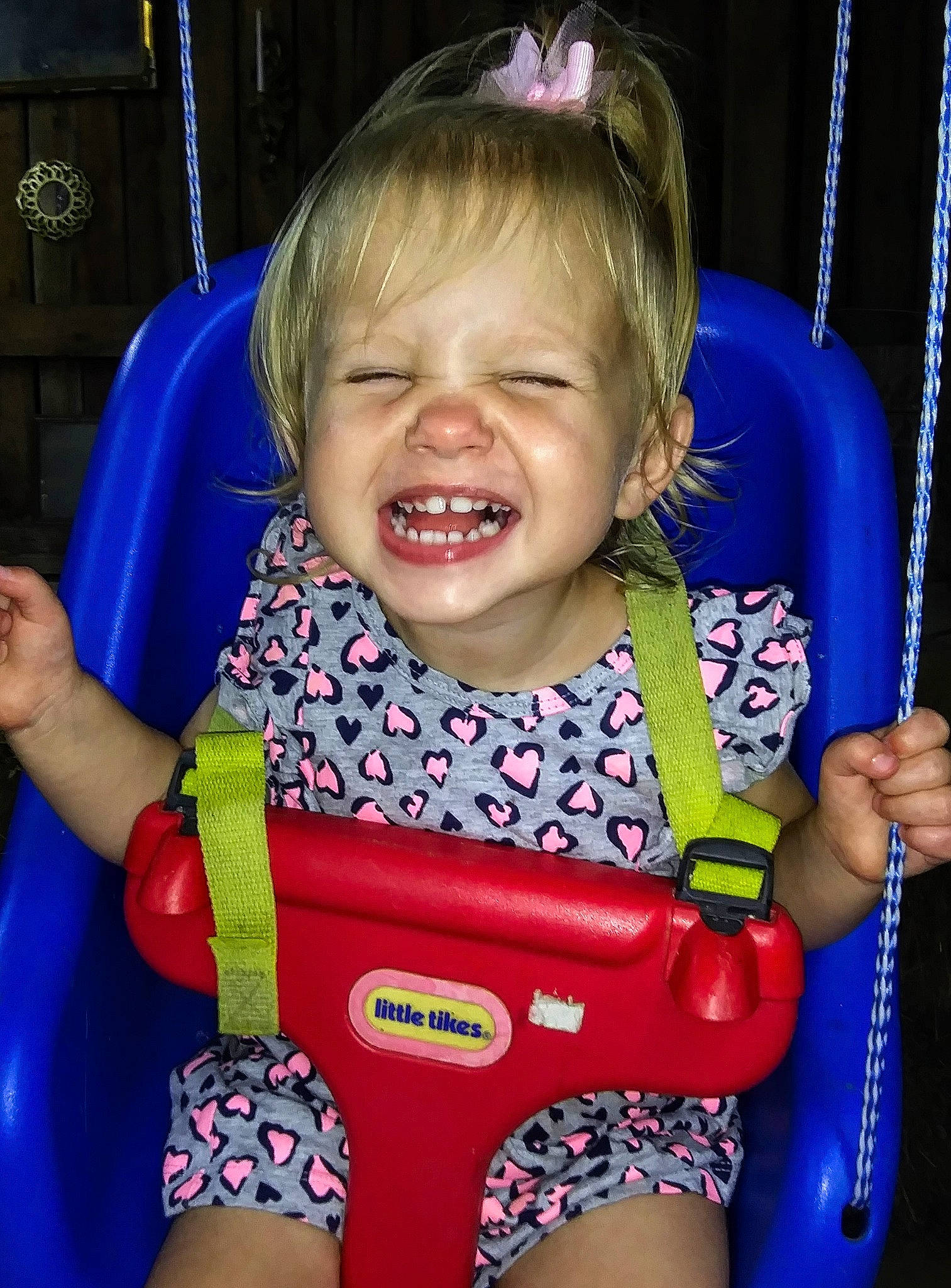 Ava Grace joined the competition — help win amazing prizes! baby_toddler_clothing, beauty, blue, cheek, child, eye, face, facial_expression, fun, hairstyle, happy, head, human_body, leisure, organ, person, skin, smile, snapshot, toddler