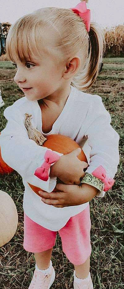 Alexus joined the competition — help win amazing prizes! baby, baby_toddler_clothing, blond, eye, face, finger, gesture, grass, hair, happy, head, lip, nose, people_in_nature, person, pink, skin, sleeve, summer, toddler