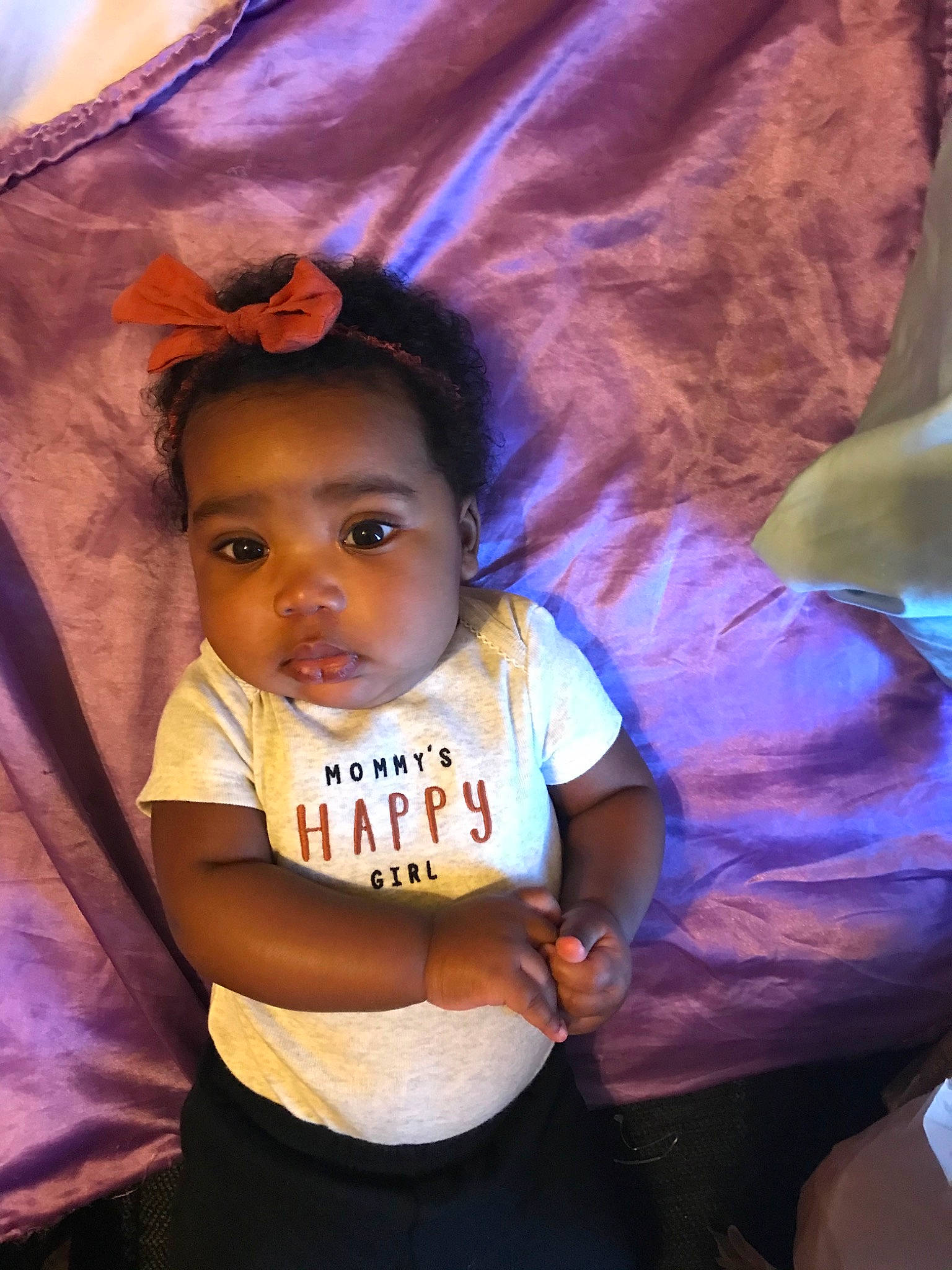 Nezariah is registered to the contest to win money with this photo: baby, baby_toddler_clothing, black_hair, cheek, chin, cool, electric_blue, event, eyebrow, flash_photography, fun, happy, iris, leisure, lip, mouth, person, pink, purple, skin