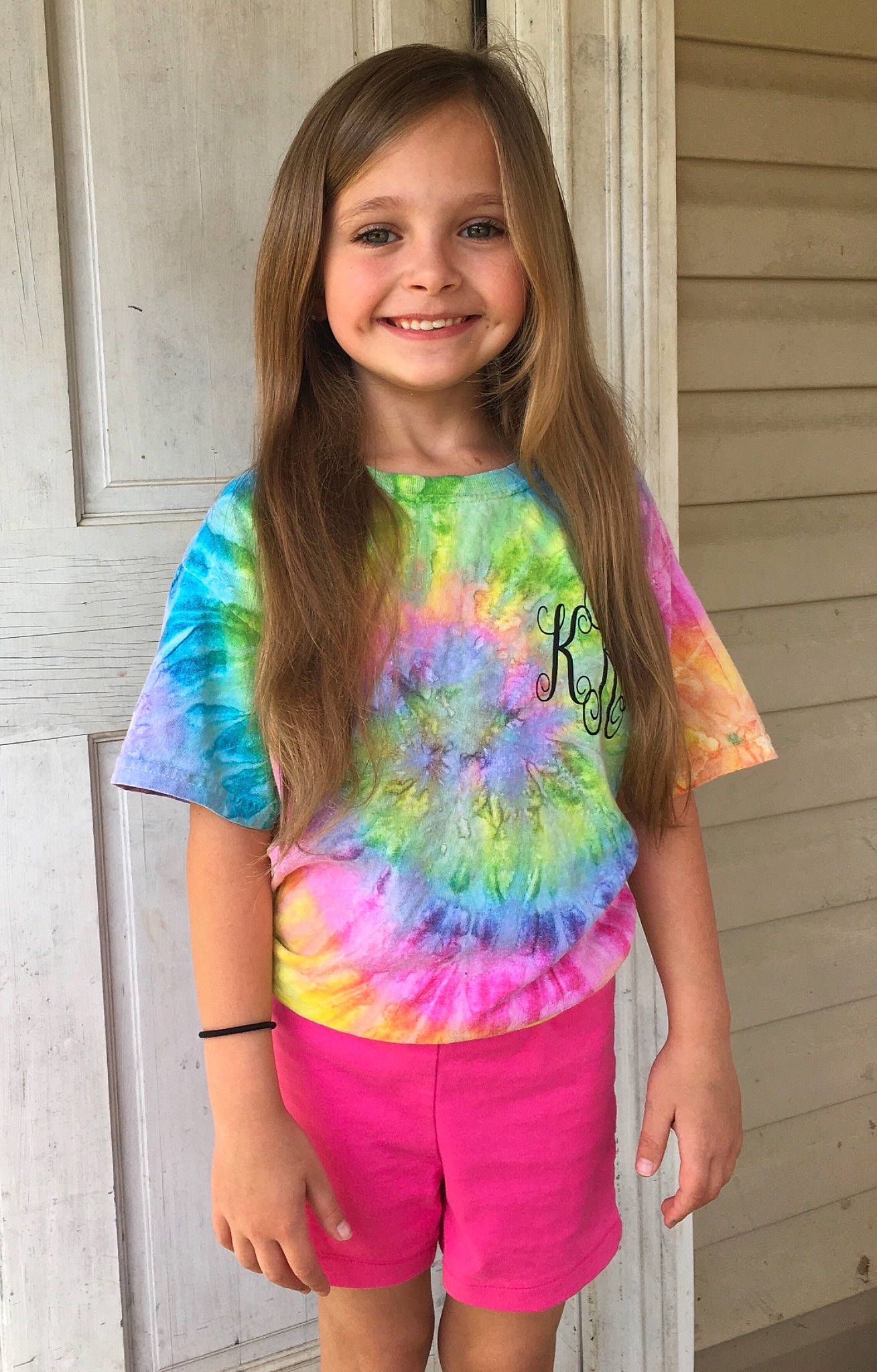 Kaitlyn joined the competition — help win amazing prizes! baby_toddler_clothing, beauty, child, electric_blue, face, happy, human_body, joy, long_hair, magenta, neck, pattern, person, pink, shorts, sleeve, smile, street_fashion, t_shirt, thigh