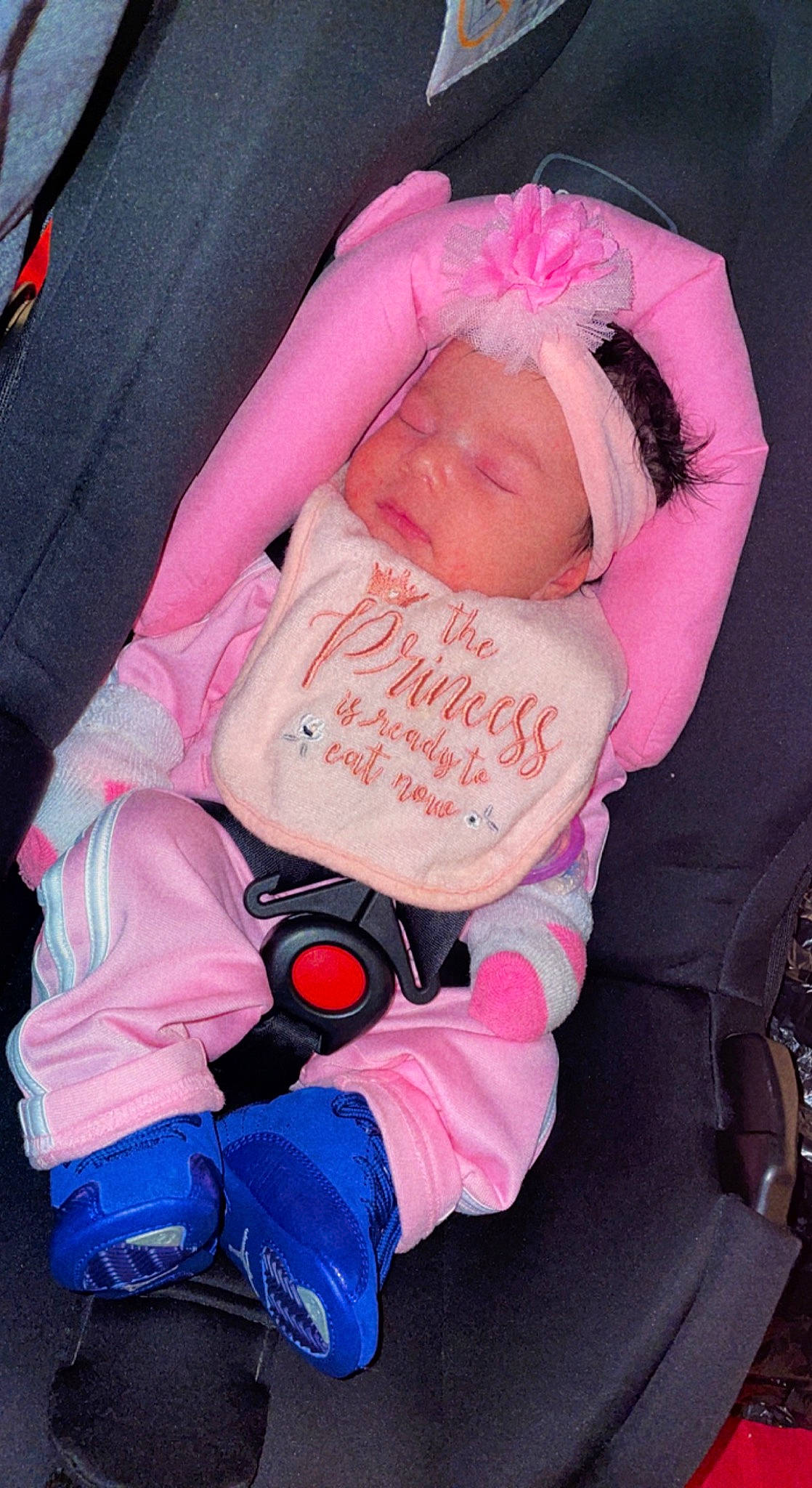 Azariah joined the competition — help win amazing prizes! baby, baby_carriage, baby_products, baby_toddler_clothing, car_seat, carmine, cheek, child, comfort, electric_blue, finger, lap, magenta, outerwear, person, pink, product, sitting, textile, toddler