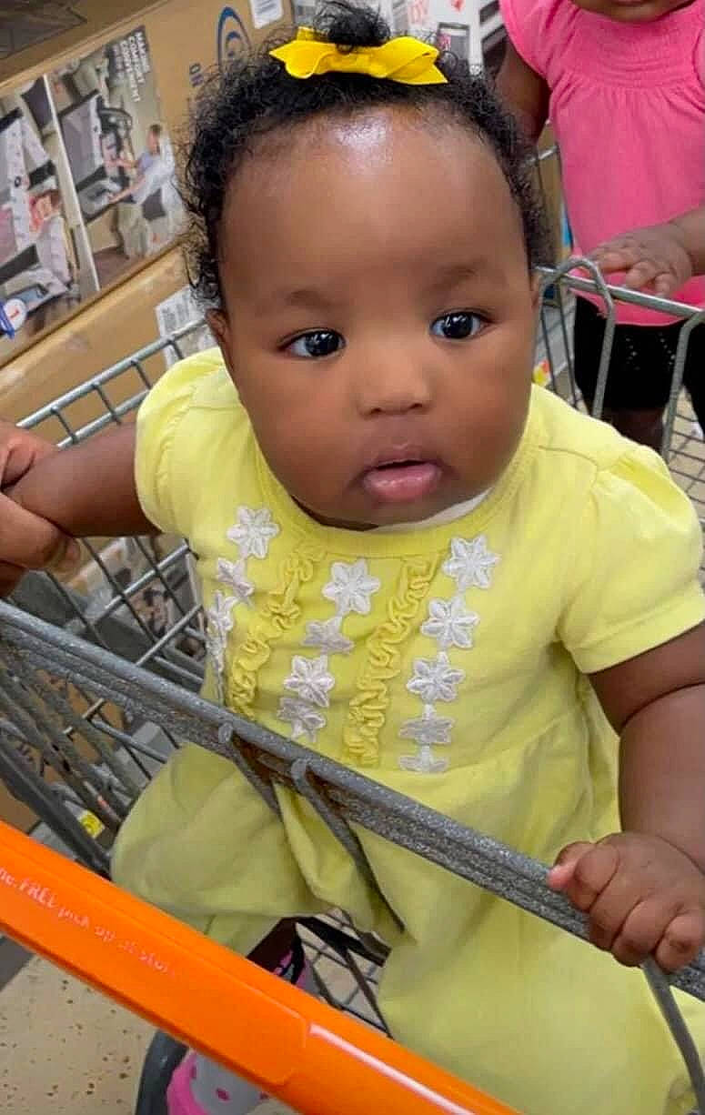 Londynn joined the competition — help win amazing prizes! baby, baby_carriage, baby_products, bag, blurred, cheek, child, chin, eyelash, fun, hairstyle, happy, iris, luggage_and_bags, nose, person, product, shopping_cart, shorts, skin