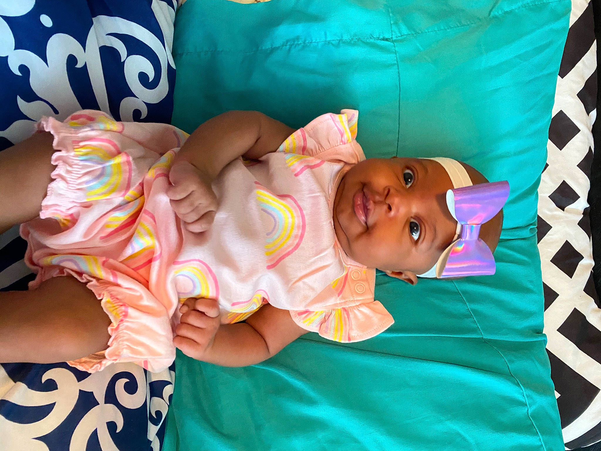 Amaziah is registered to the contest to win money with this photo: baby, bedtime, child, headwear, linens, nap, person, smile, textile, toddler