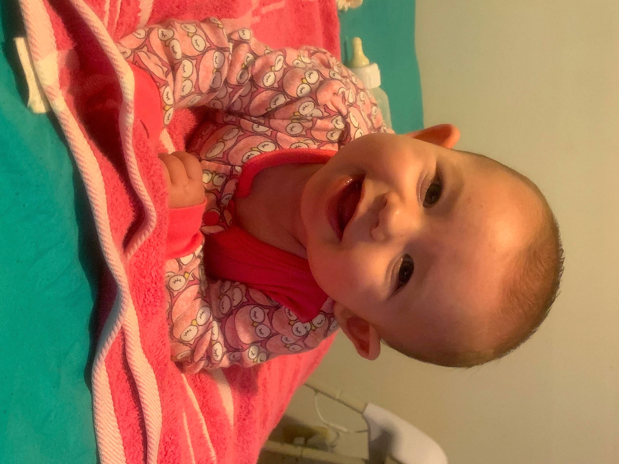 Destiny joined the competition — help win amazing prizes! baby, cheek, chin, dress, eye, eyebrow, eyelash, happy, human_body, iris, joy, lip, mouth, neck, nose, orange, person, pink, skin, smile