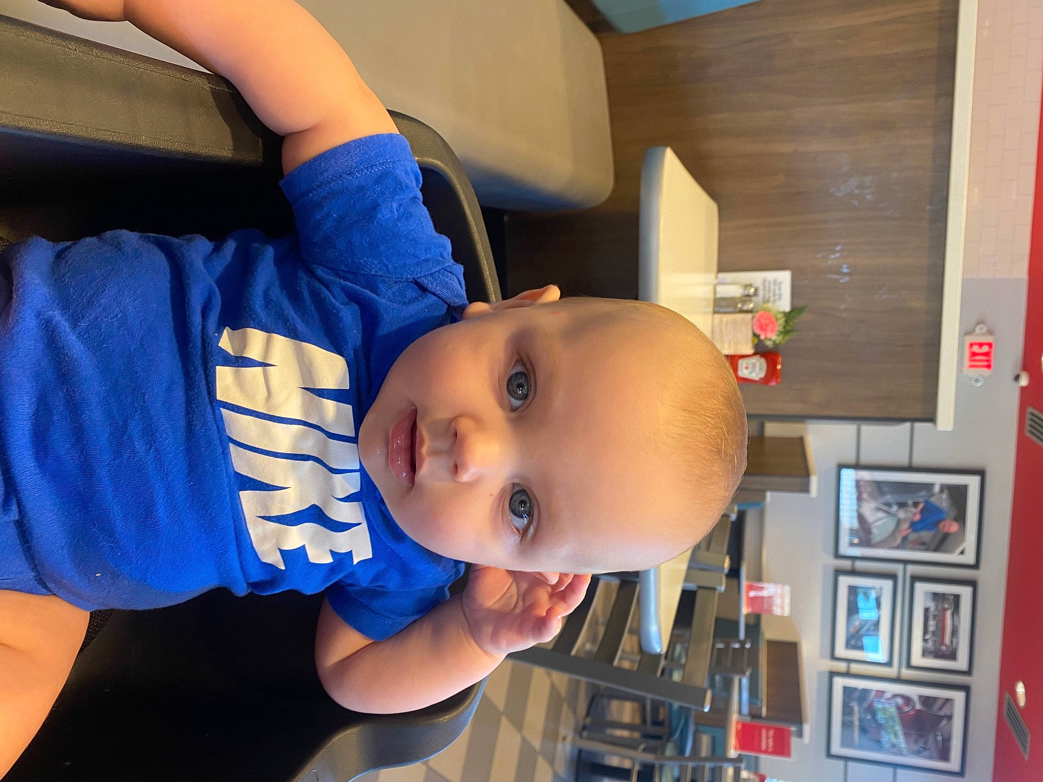 Kashtyn joined the competition — help win amazing prizes! abdomen, baby, baby_products, baby_safety, baby_toddler_clothing, cheek, child, electric_blue, eye, fun, happy, hat, nose, person, personal_protective_equipment, picture_frame, smile, toddler