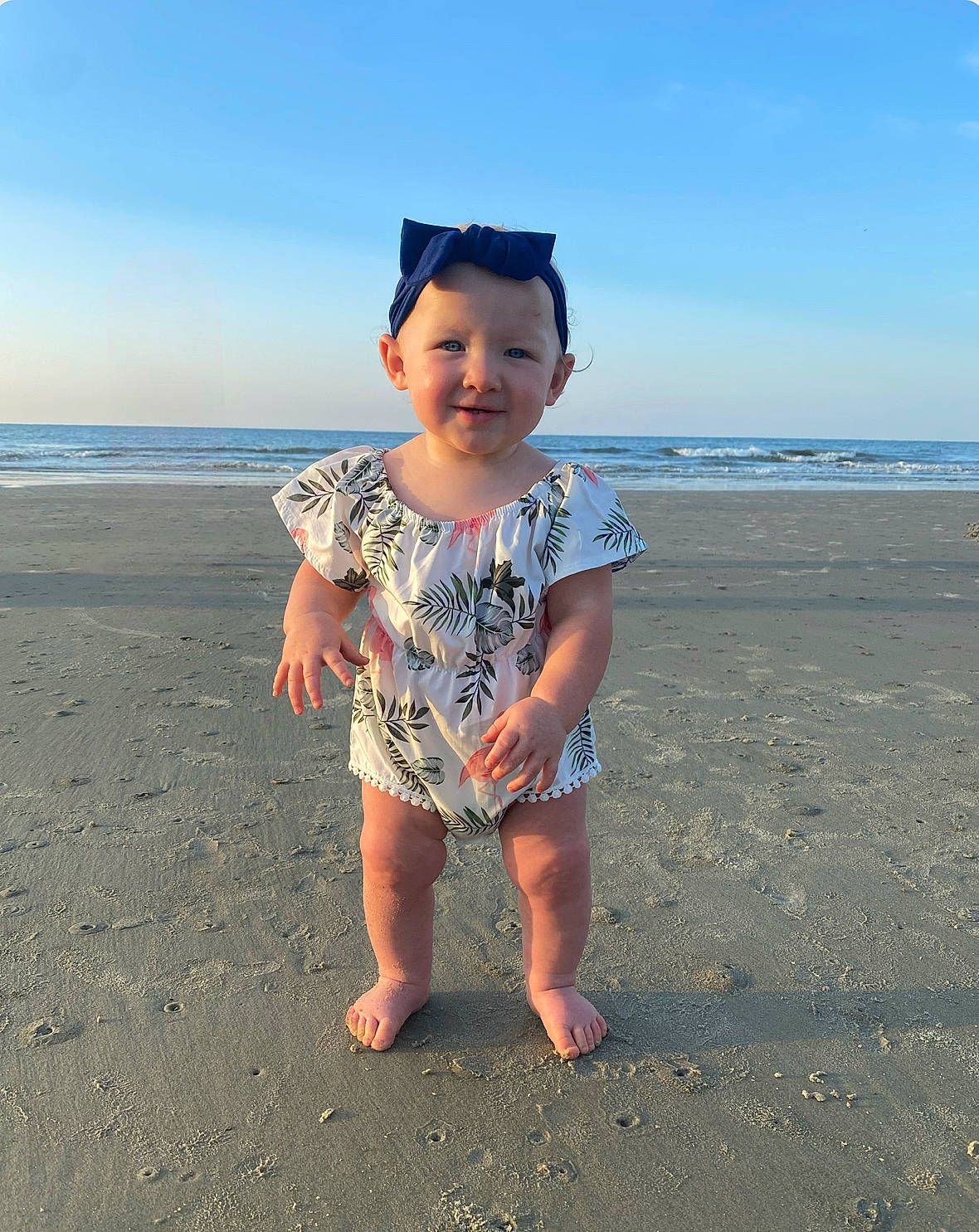 Caylee joined the competition — help win amazing prizes! baby_toddler_clothing, beach, cloud, flash_photography, fun, happy, holiday, horizon, joy, landscape, people_in_nature, people_on_beach, person, sand, shore, sky, sleeve, smile, t_shirt, toddler