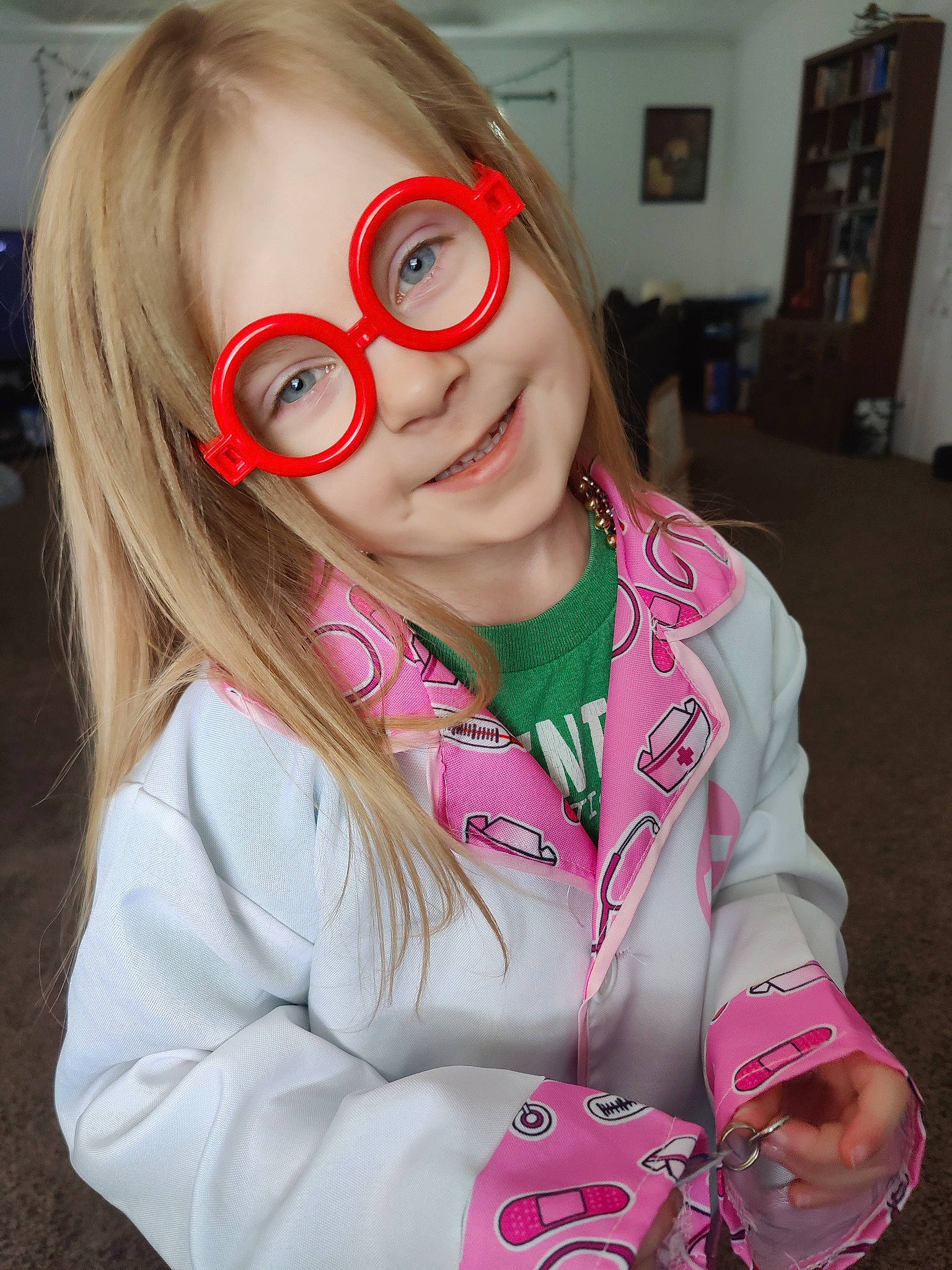 Lillith joined the competition — help win amazing prizes! bangs, black_hair, blond, cheek, child, cool, eyelash, eyewear, finger, glove, happy, head, joy, lip, long_hair, mouth, person, pink, selfie, sleeve
