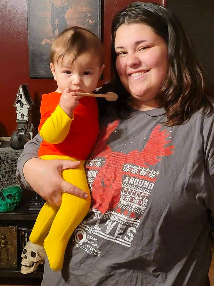 Brandon joined the competition — help win amazing prizes! baby, child, event, face, fun, hair, happy, head, human_leg, jewellery, joint, joy, lap, orange, organ, person, shoulder, sitting, smile, t_shirt