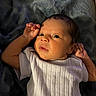 Zymirah joined the competition — help win amazing prizes! baby, newborn, infant, child, white_clothing, blanket, blue_blanket, soft_texture, portrait, face, eyes, hands, lying_down, cozy, cute, small_fingers, indoor, warm_light, skin, expression