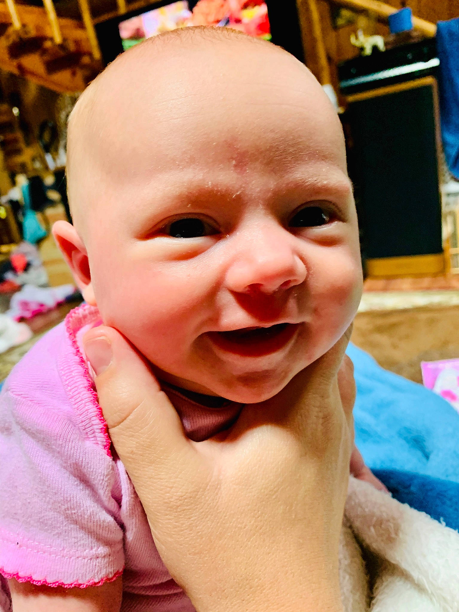 Elsie joined the competition — help win amazing prizes! baby, baby_making_funny_faces, cheek, child, chin, face, facial_expression, forehead, head, laugh, lip, mouth, nose, person, skin, smile, toddler