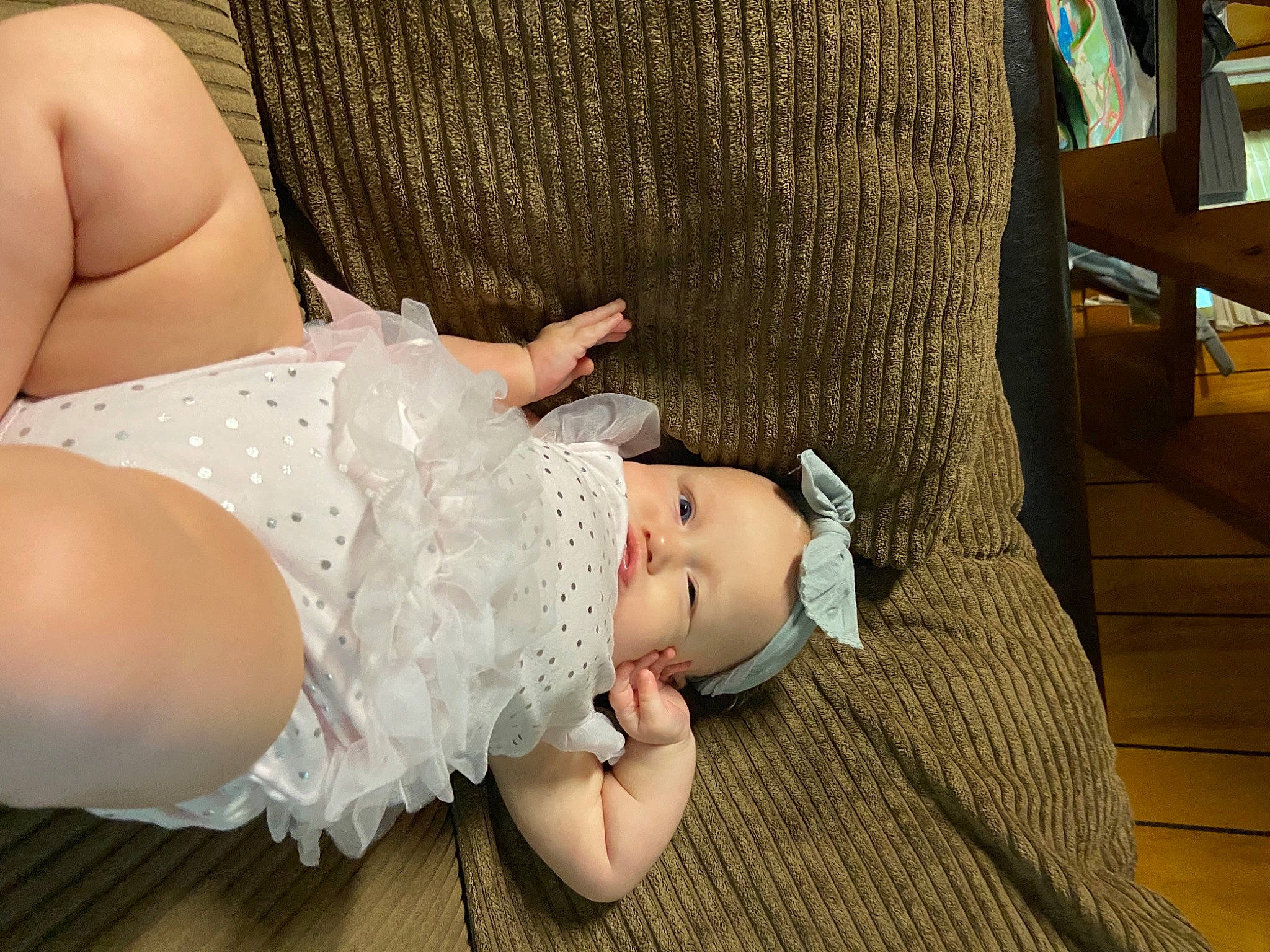 Remi joined the competition — help win amazing prizes! abdomen, baby, baby_toddler_clothing, child, comfort, embellishment, headband, lace, person, skin, stomach, toddler, trunk, undergarment