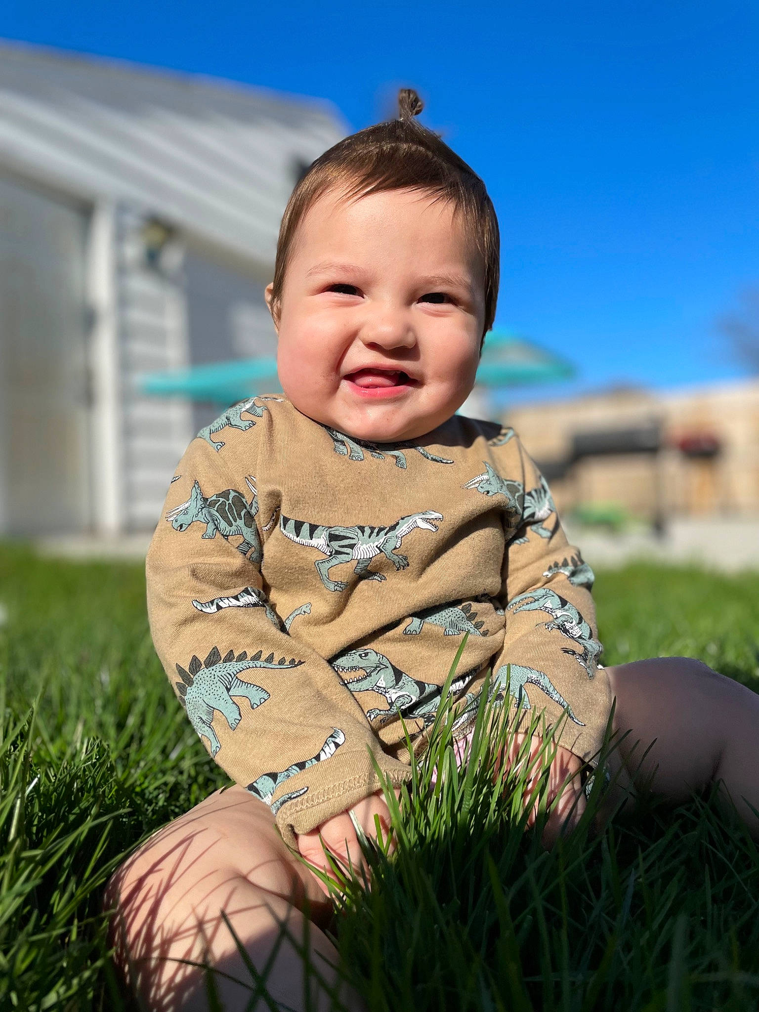 Amaru joined the competition — help win amazing prizes! baby_toddler_clothing, daytime, eye, finger, flash_photography, grass, grassland, happy, head, iris, joy, people_in_nature, person, plant, shoulder, skin, sky, smile, standing, sunlight