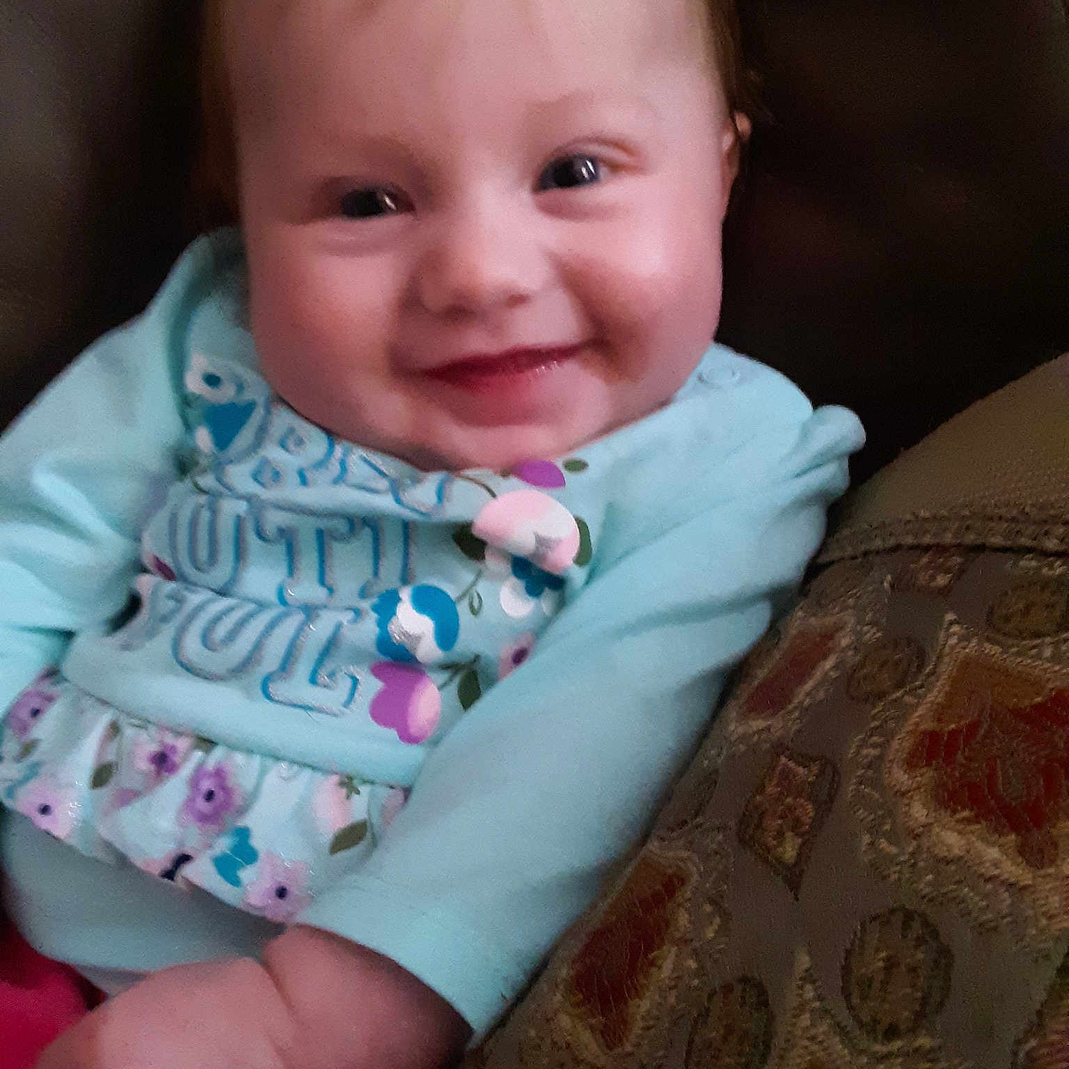 Shaylynn joined the competition — help win amazing prizes! baby, beauty, cheek, child, chin, eye, face, facial_expression, finger, head, iris, joy, lip, mouth, nose, person, pink, sitting, skin, smile