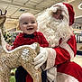 Milo a rejoint le concours — aidez-le/la à gagner de superbes lots ! baby, child, santa_claus, reindeer, holiday, christmas, red_clothing, beard, smiling, indoor, festive, glasses, toy, gloves, store, decoration, happy, person, portrait, celebration