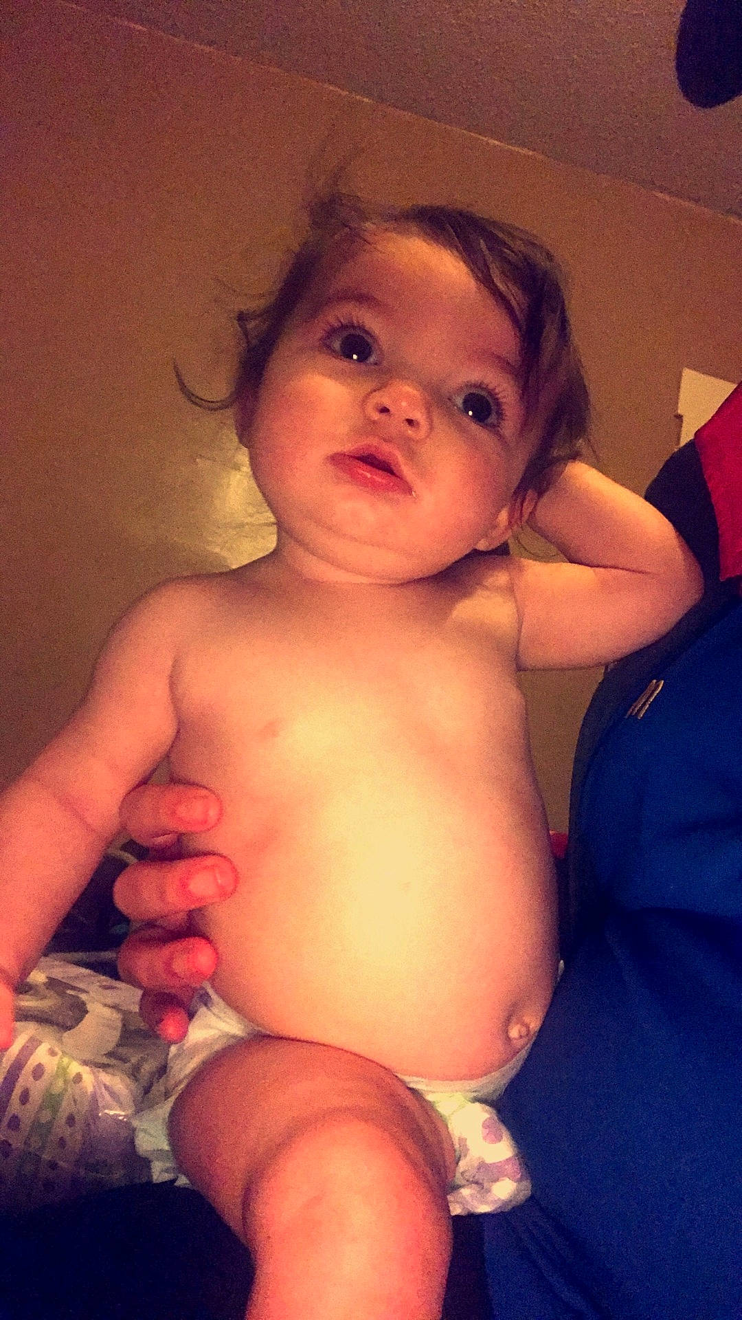 Aubrianna joined the competition — help win amazing prizes! abdomen, arm, cheek, child, chin, eye, face, finger, girl, head, human_hair_color, infant, leg, lip, mouth, muscle, person, sitting, skin, toddler