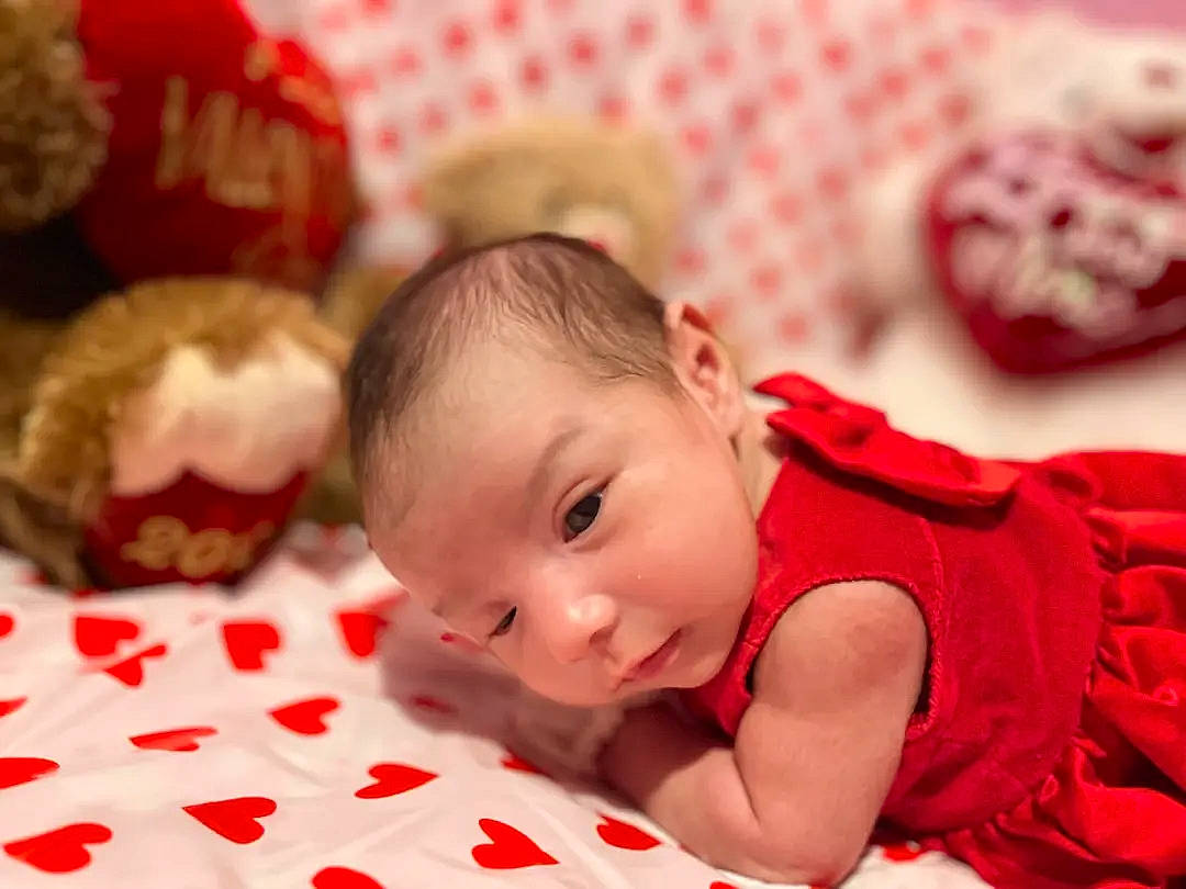 Alina joined the competition — help win amazing prizes! baby, baby_toddler_clothing, cheek, child, dress, event, face, fun, happy, pattern, person, pink, play, red, room, skin, smile, sweetness, textile, toddler